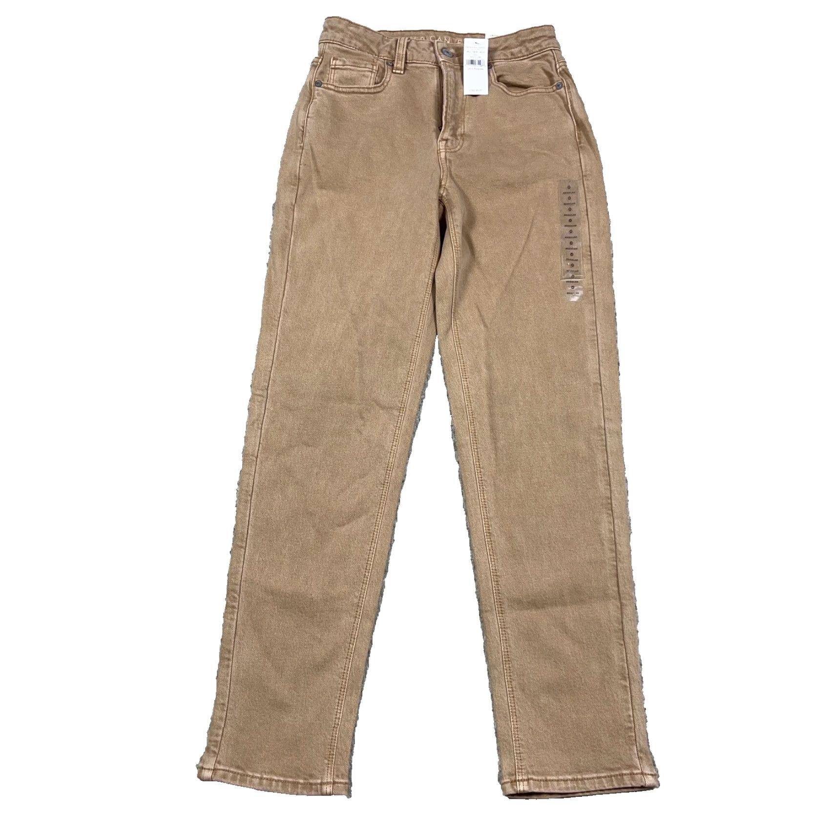 American Eagle Outfitters American Eagle Outfitters Jeans Women 0 Brown Mom 5-Pocket Denim Stretch Inseam 28in High Rise 80s 90s Retro Grunge Modern Vintage: No Size 25" / US 0 / IT 36 - 2 Thumbnail