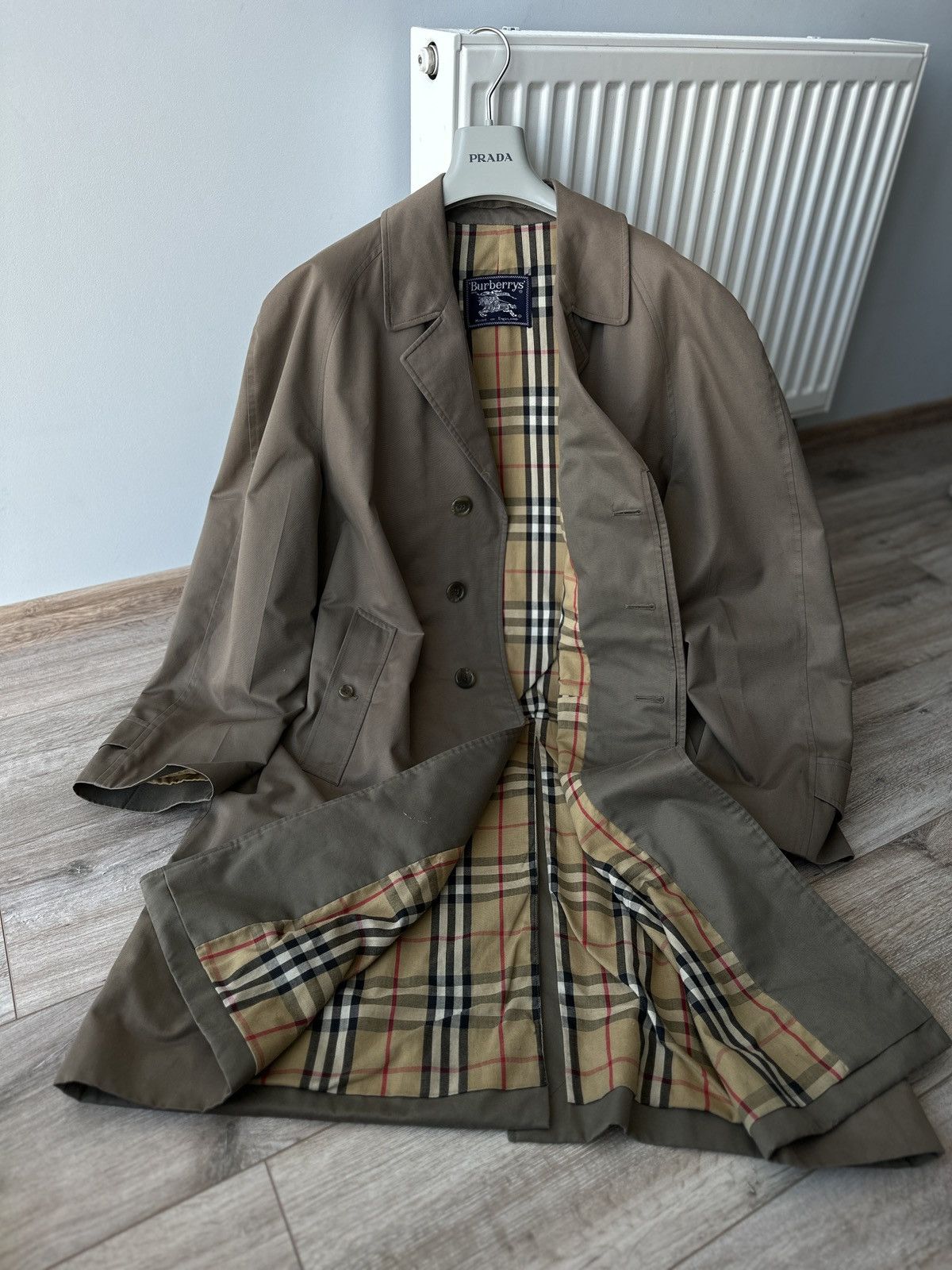 Raincoat Burberry Coat Classic Vintage 90's Burberry's Nova Check