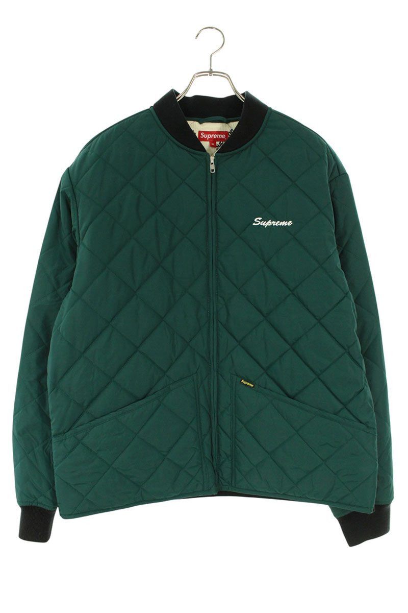 Supreme Supreme Quit your Job Quilted Work Jacket Blue Size XL