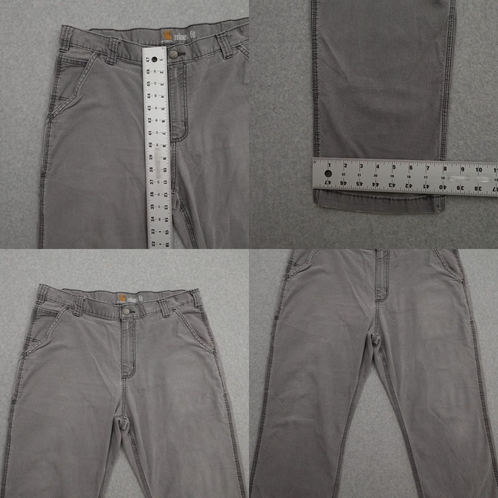 Carhartt Carhartt Pants Mens 38x28 Gray Canvas Carpenter Pants Regular 38 Gray Men Size 38x28 Carhartt Carpenter Pants Mens Slim Fit (adjust if needed) Size US 38 / EU 54 - 8 Thumbnail