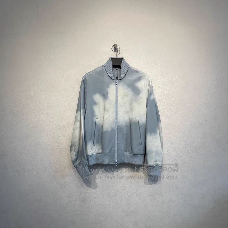 Louis Vuitton Louis Vuitton Blue Sky White Cloud Show Leather Jacket Size US M / EU 48-50 / 2 - 1 Thumbnail