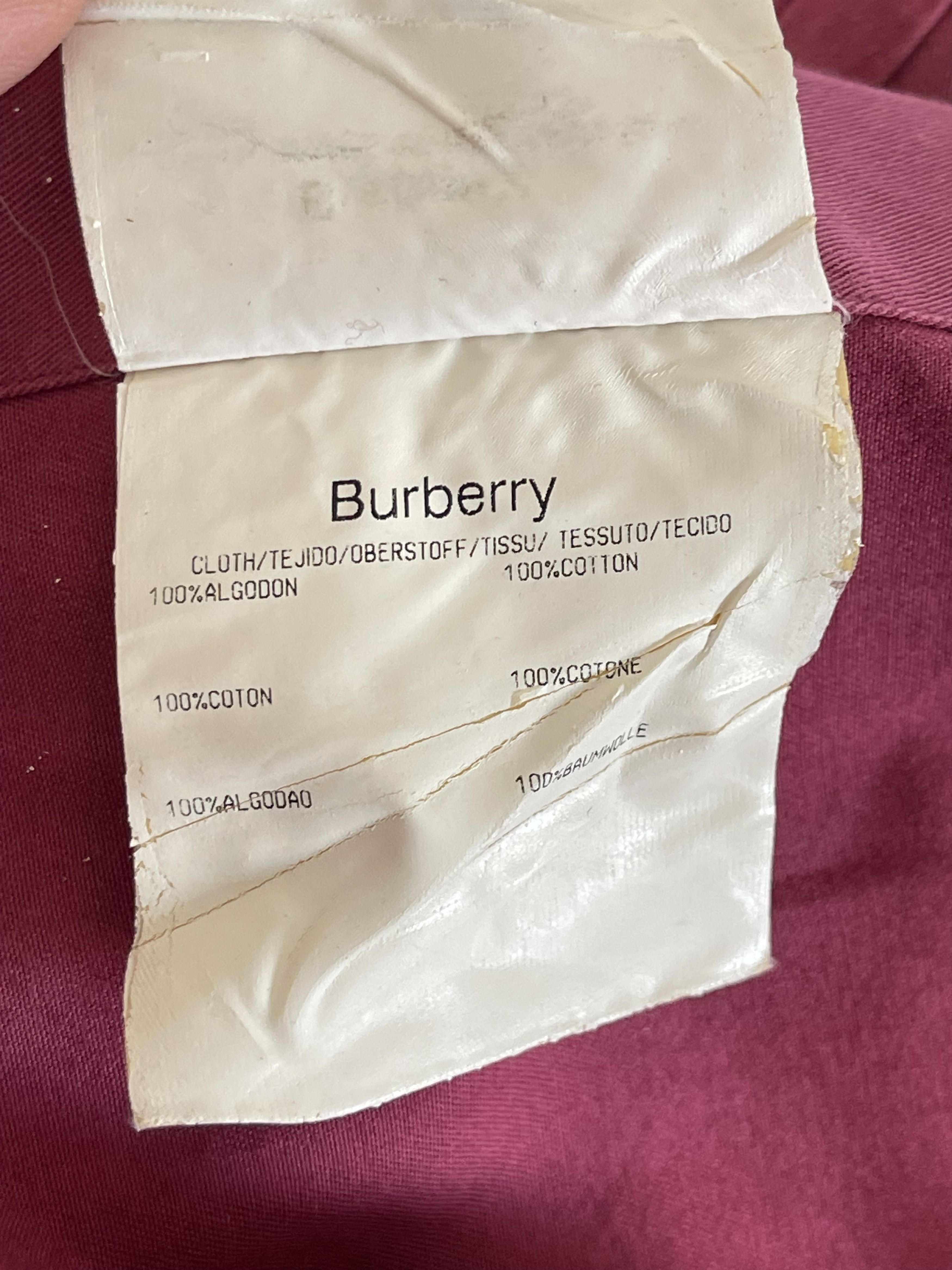Burberry 🔥 shirt Burberry London red burgundy Size US M / EU 48-50 / 2 - 9 Thumbnail