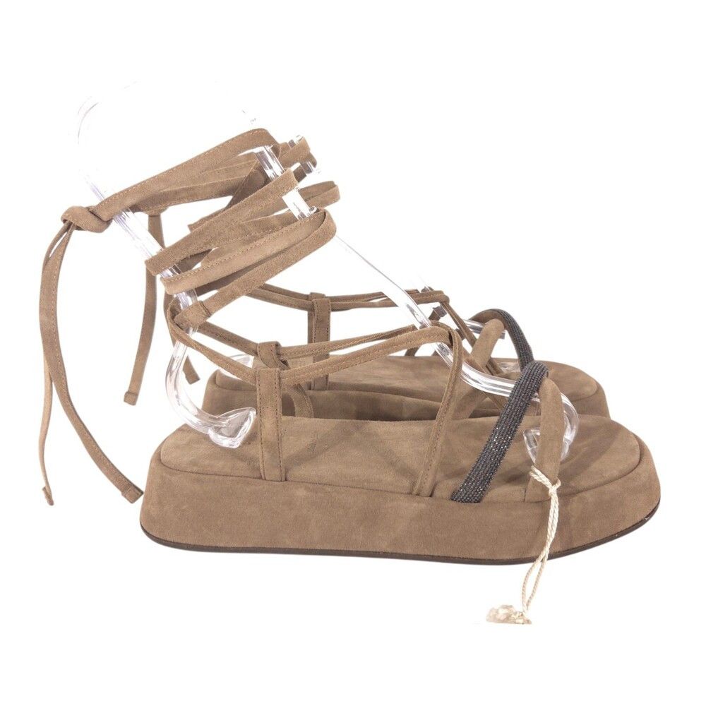 Brunello Cucinelli Brunello Cucinelli Monili Platform Sandals US 6 EU 36 Women Size US 6 / IT 36 - 4 Thumbnail