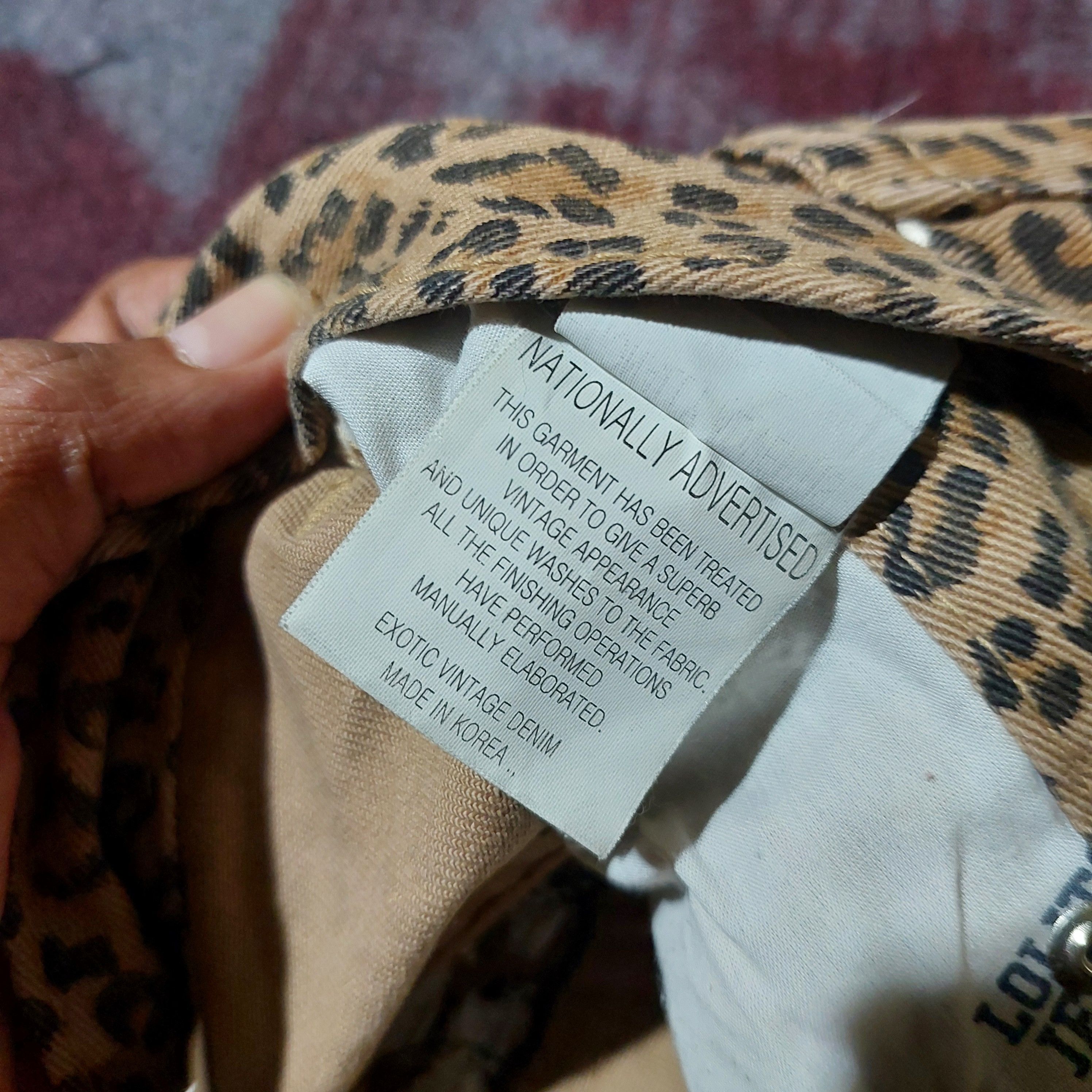 Tornado Mart lolita yoshitomo nara wing embroidery pocket jeans leopard Size US 30 / EU 46 - 11 Thumbnail