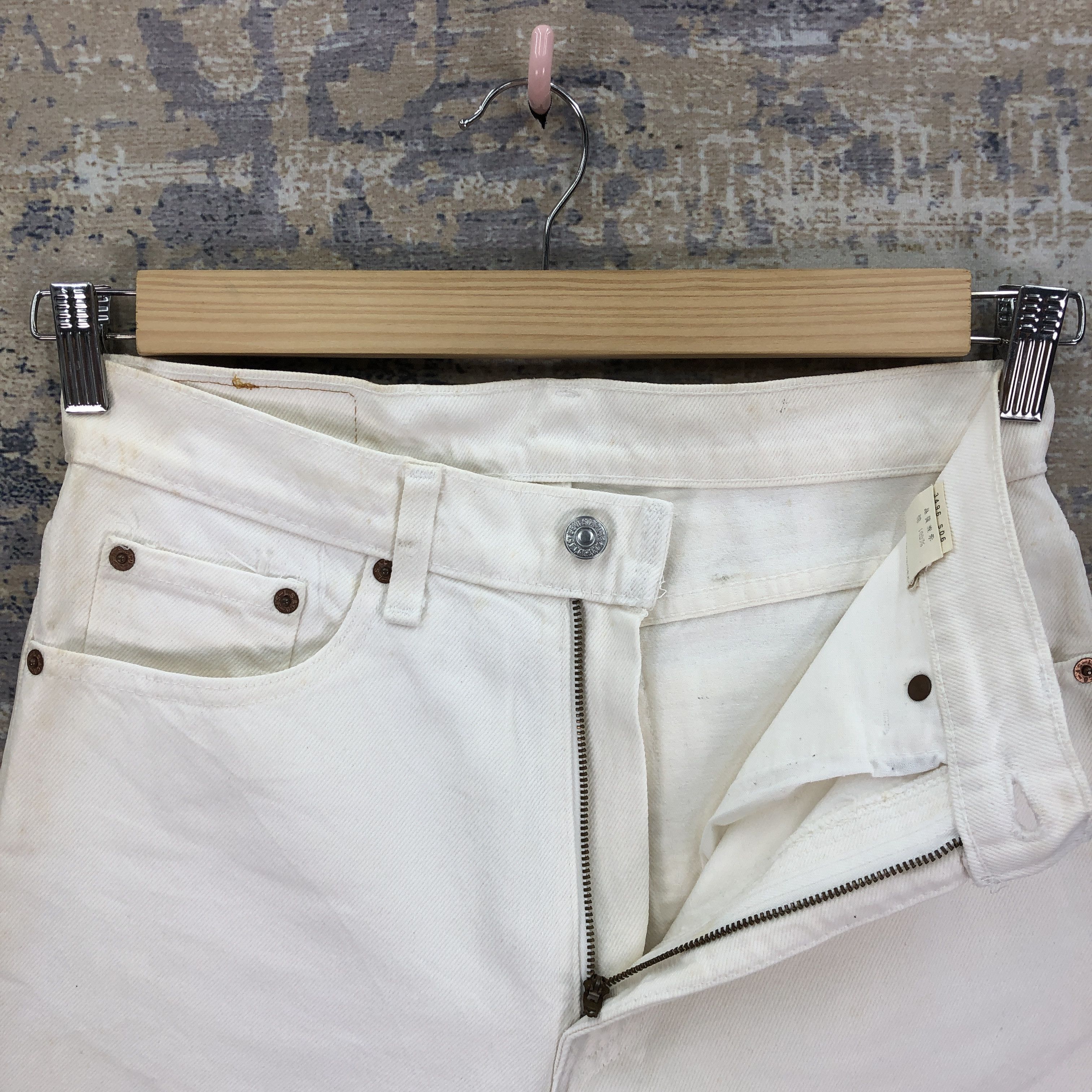 Levi's Vintage 90's Levis Off White Jeans Levi's 510 Denim Size 26" / US 2 / IT 38 - 5 Thumbnail