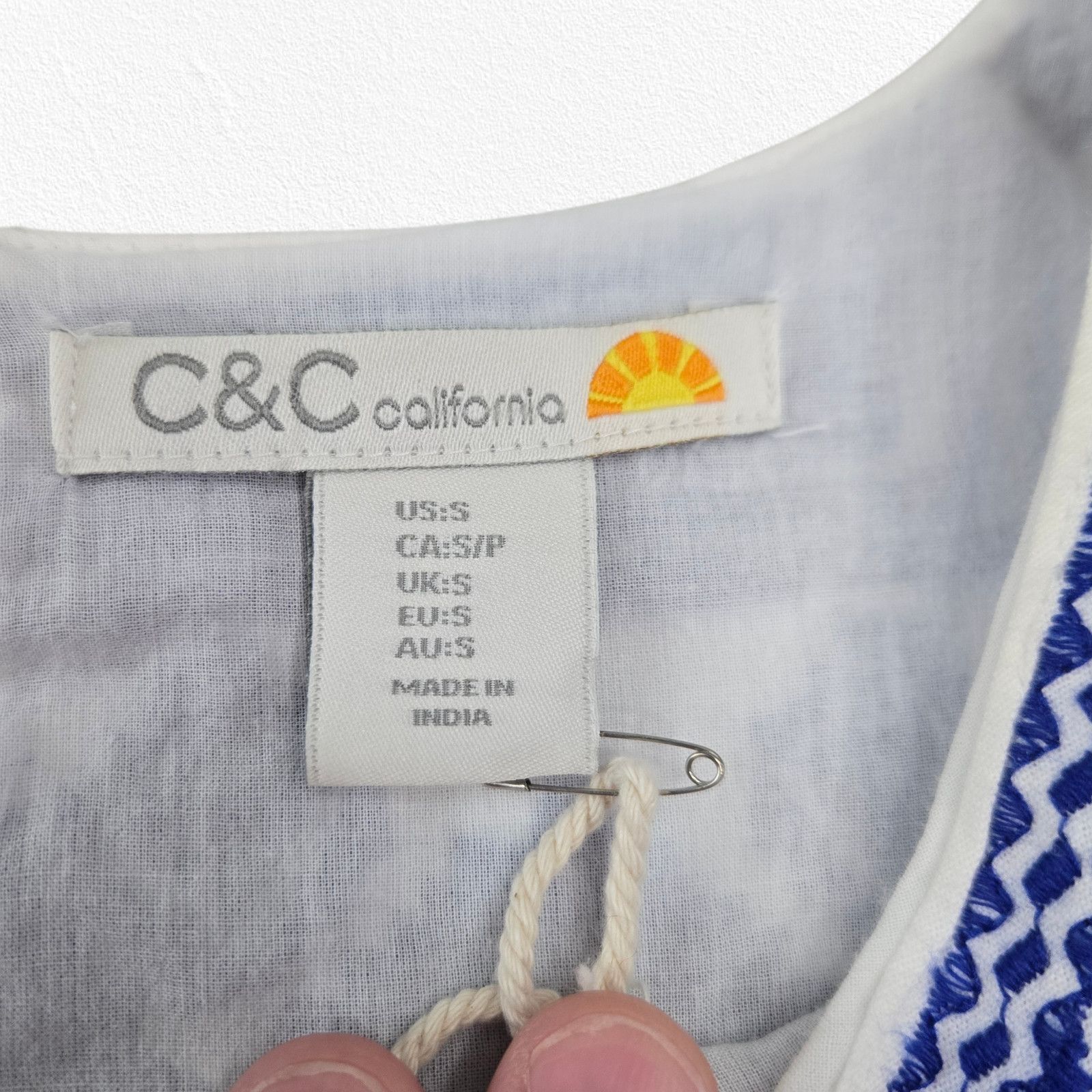 Other C&C California Embroidered Cotton Dress NWT Size S / US 4 / IT 40 - 6 Thumbnail