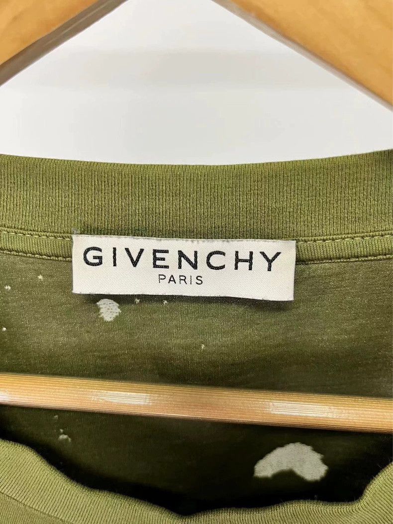 Givenchy Givenchy Green Burnt-Out Hole Letter Short Sleeve Size US XXL / EU 58 / 5 - 3 Thumbnail