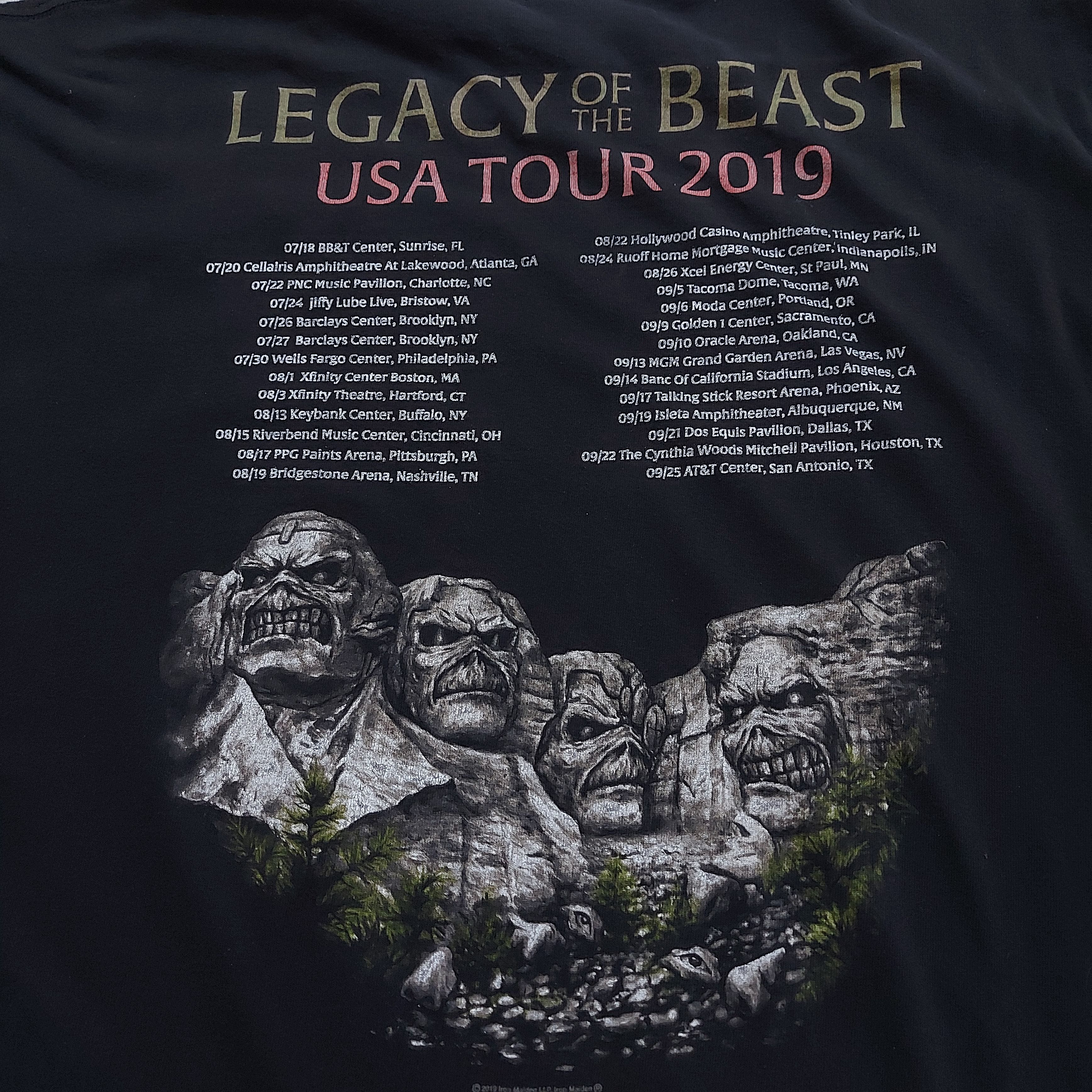Iron Maiden Iron Maiden usa tour 2019, band tee Size US XXL / EU 58 / 5 - 7 Thumbnail