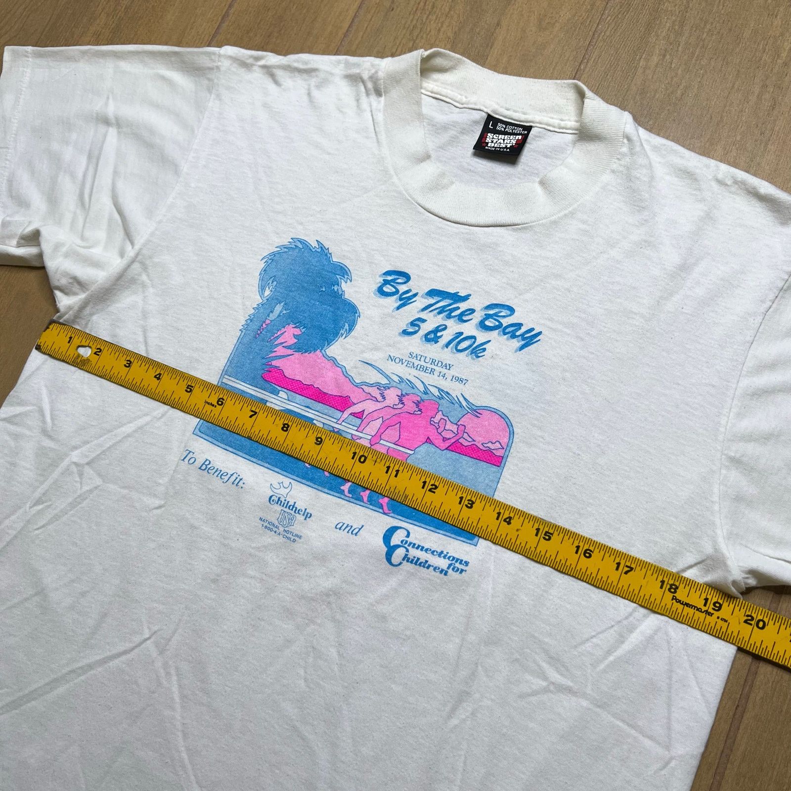 Vintage Vintage 1987 By The Bay 5K 10K T Shirt Screen Stars USA L Size US L / EU 52-54 / 3 - 6 Thumbnail