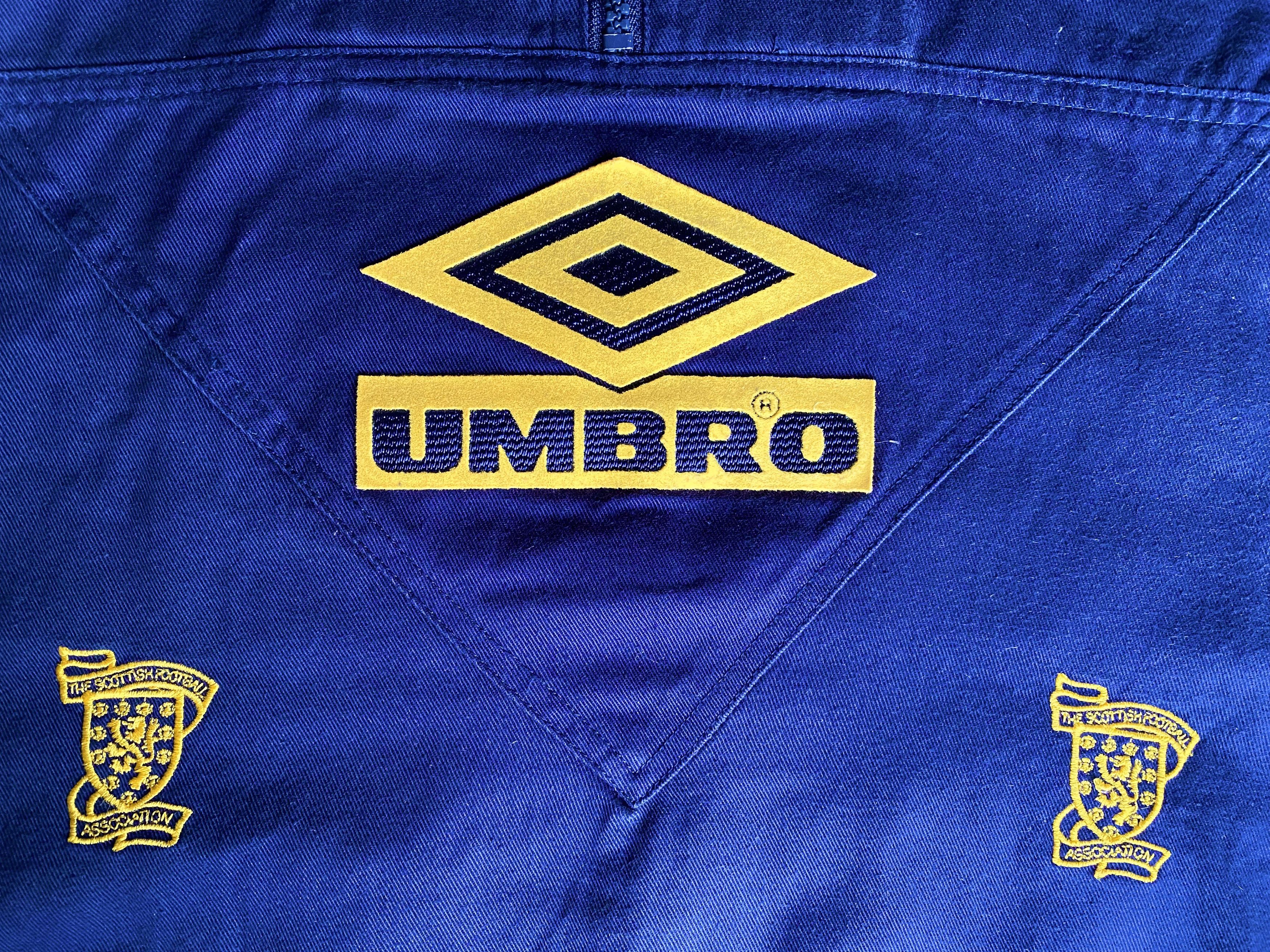 Umbro Scotland Training Drill Top 1993 1995 Size US XL / EU 56 / 4 - 7 Thumbnail