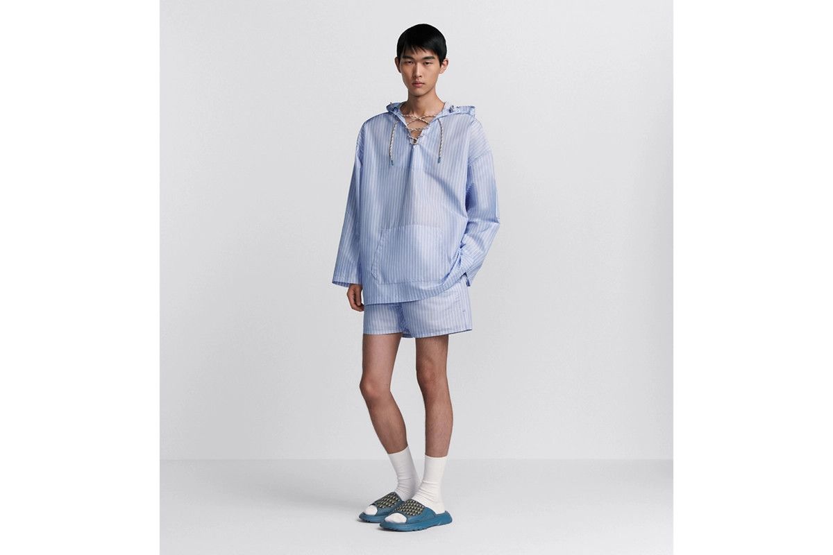 Dior o1bcso1str0226 Hooded Shirt in Blue Parley Size US XL / EU 56 / 4 - 5 Thumbnail