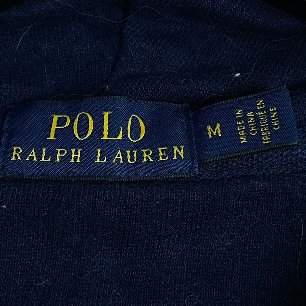 Polo Ralph Lauren × Vintage Vintage Polo Ralph Lauren Hoodie Sweater Pullover Navy Blue Size US M / EU 48-50 / 2 - 5 Thumbnail