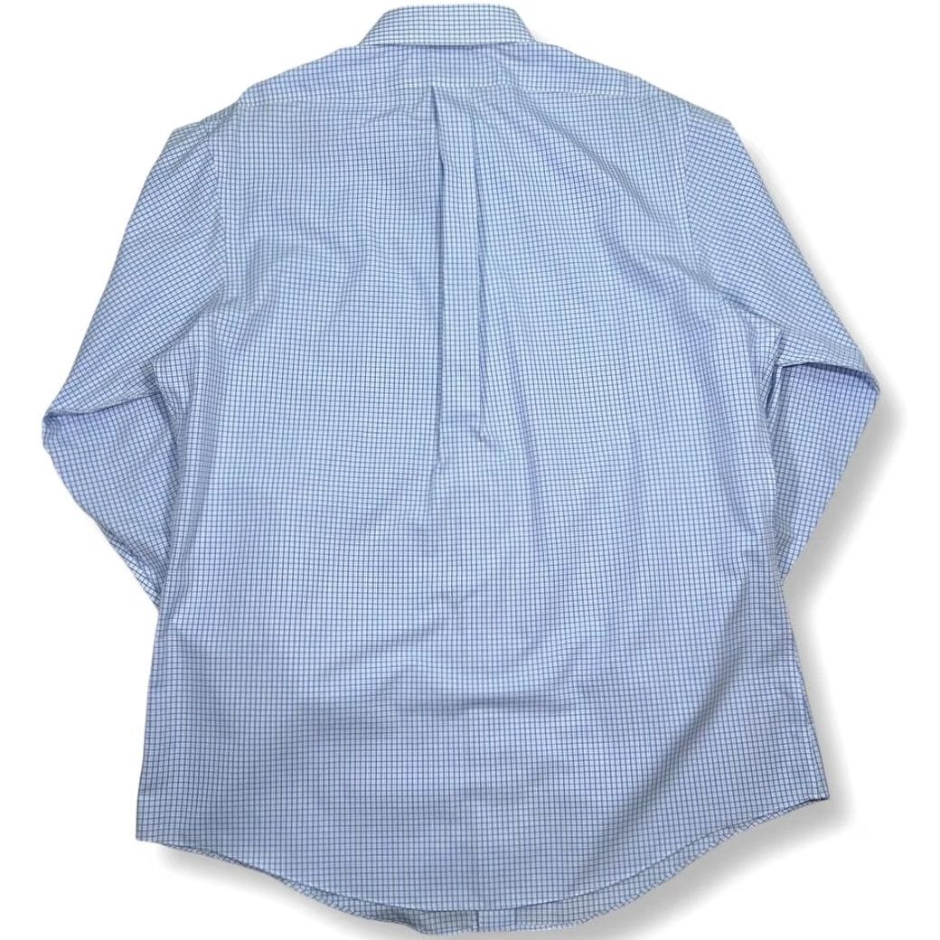 Brooks Brothers Brooks Brothers Dress Shirt Button-Down Blue Check Mens 16.5-33 Non-Iron Classic Fit Long Sleeve 100% Cotton Size US XL / EU 56 / 4 - 3 Thumbnail