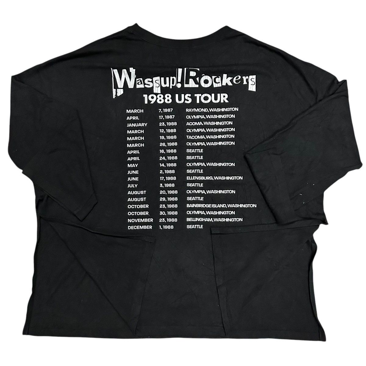 Band Tees Vintage Wassup ! 3qtr tour Us . Size US XXL / EU 58 / 5 - 2 Thumbnail