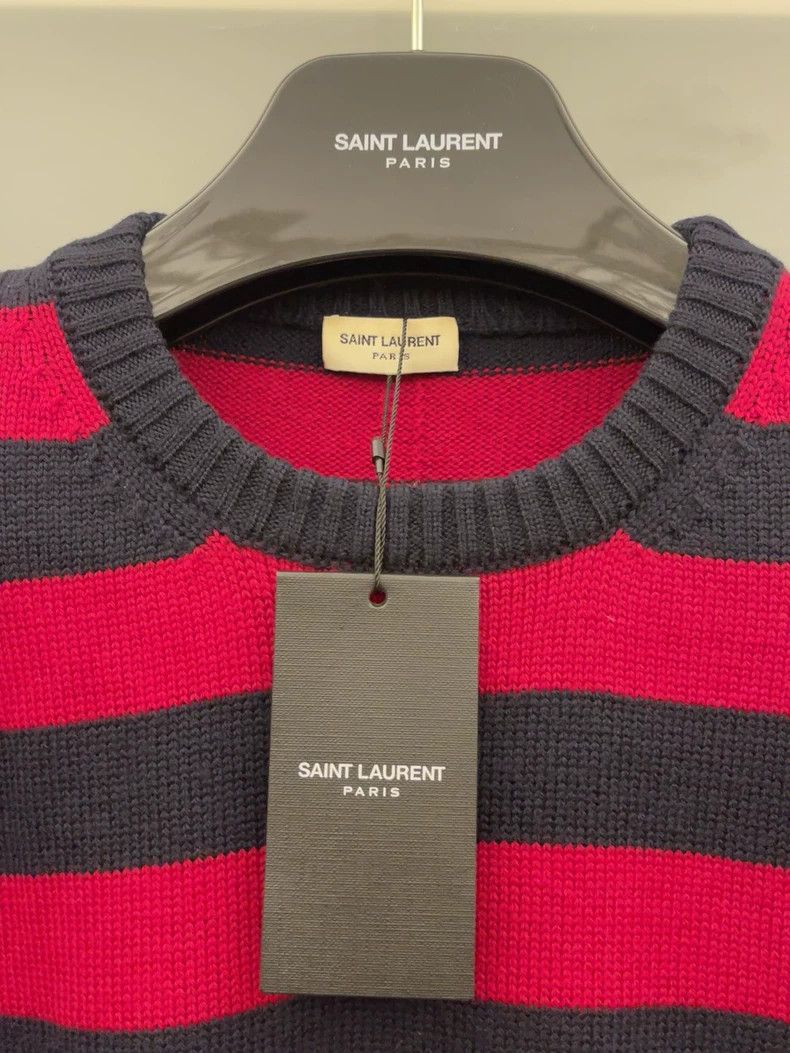 Saint Laurent Paris Saint Laurent Black and red stripes sweater 2504-Nextarrow Size US S / EU 44-46 / 1 - 2 Thumbnail