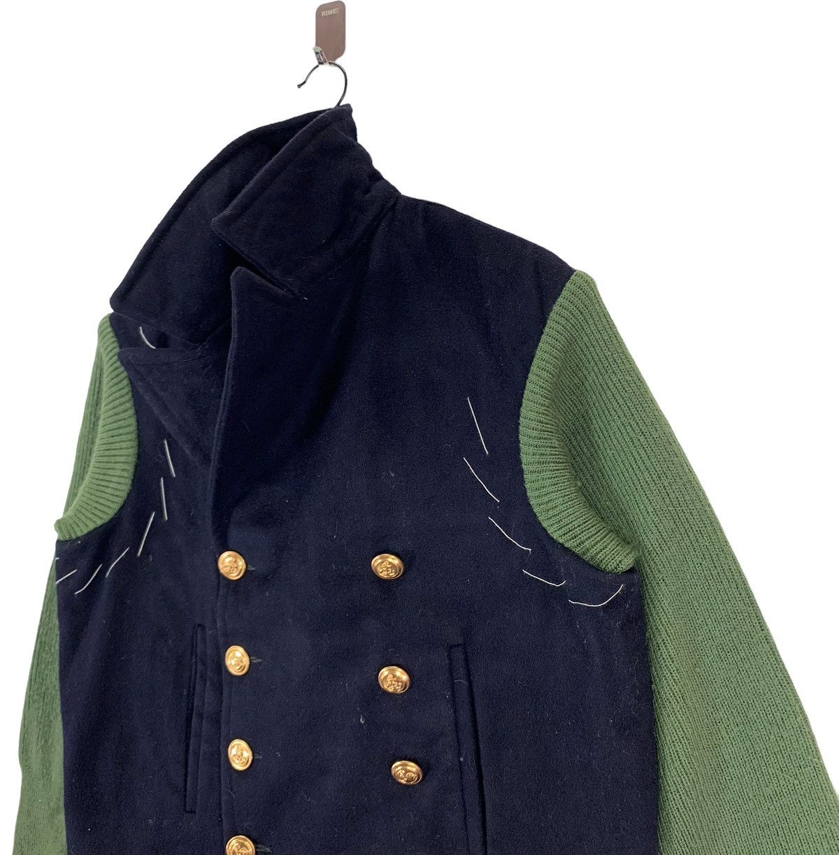 Vintage VINTAGE TOLLFREE DOUBLE BREASTED BIKERS JACKET Size US M / EU 48-50 / 2 - 3 Thumbnail