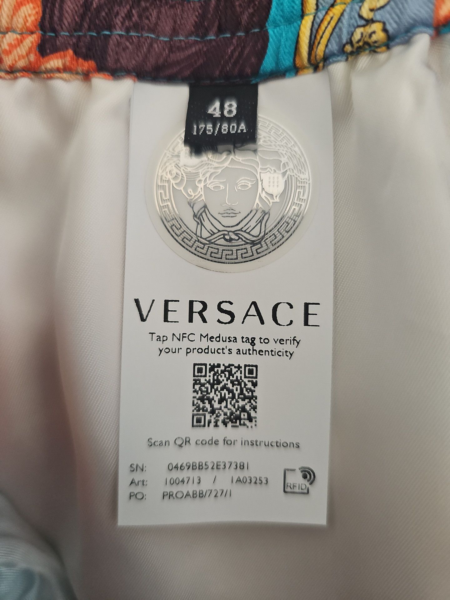 Versace Versace Men's Acid Bouquet Silk Shorts Size US 32 / EU 48 - 11 Thumbnail