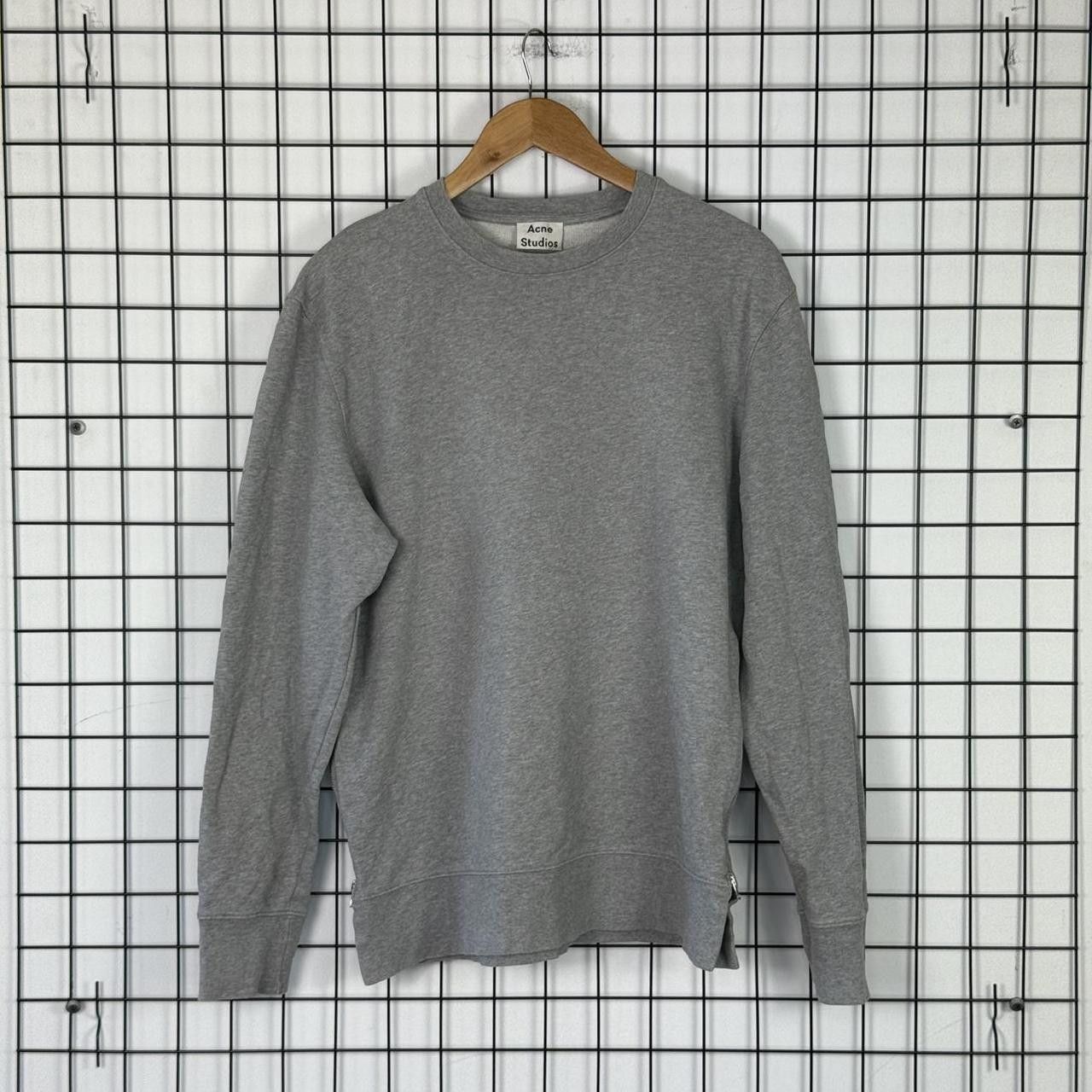 Acne Studios Acne Studios Black Sweatshirt Crewneck Grey Cropped Size US M / EU 48-50 / 2 - 1 Preview