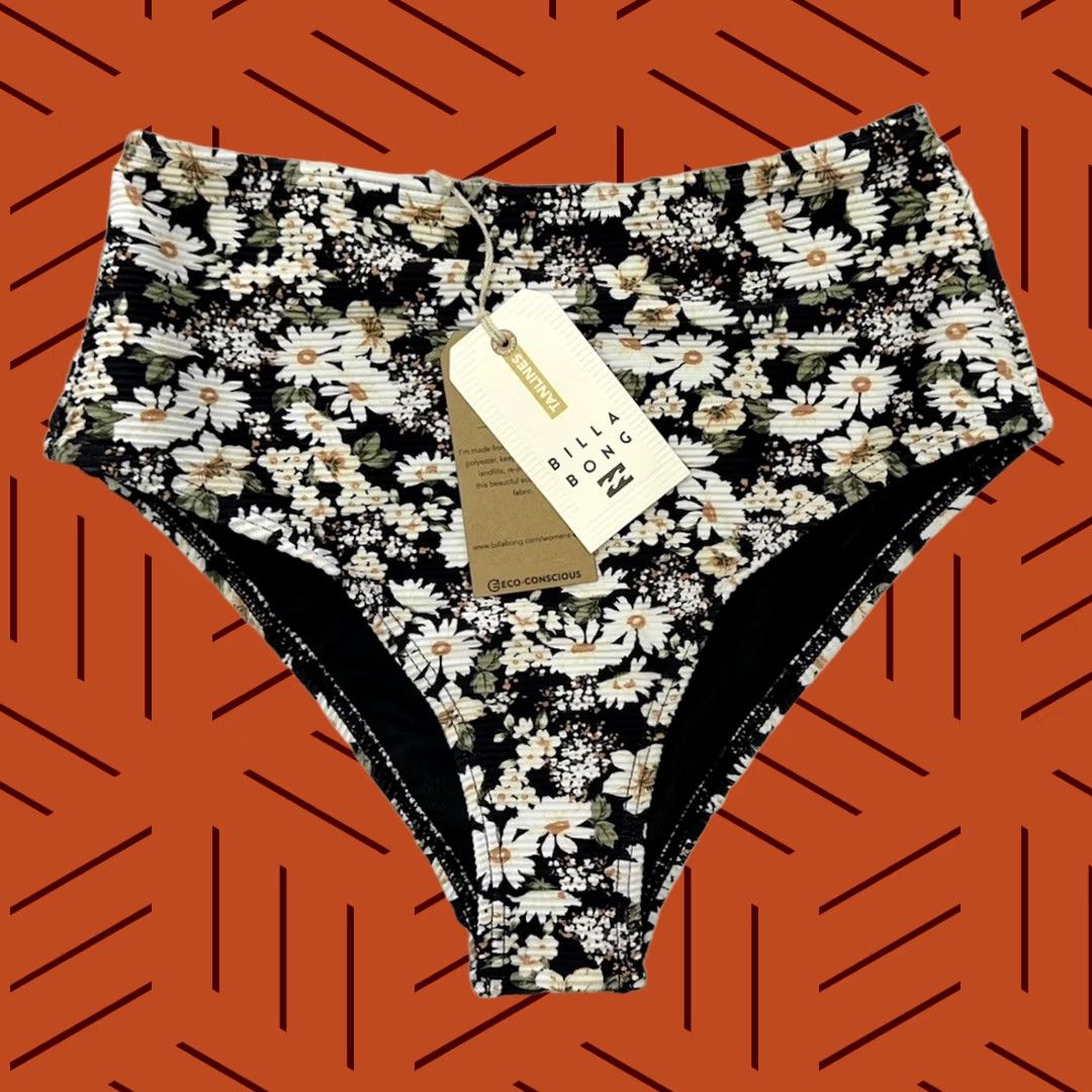Billabong Billabong Bikini Bottoms NWT Bliss Fall Hi Retro S Multicolor Women Small Swim Bottoms Bikini Retro Theme Womens Size 28" / US 6 / IT 42 - 1 Thumbnail