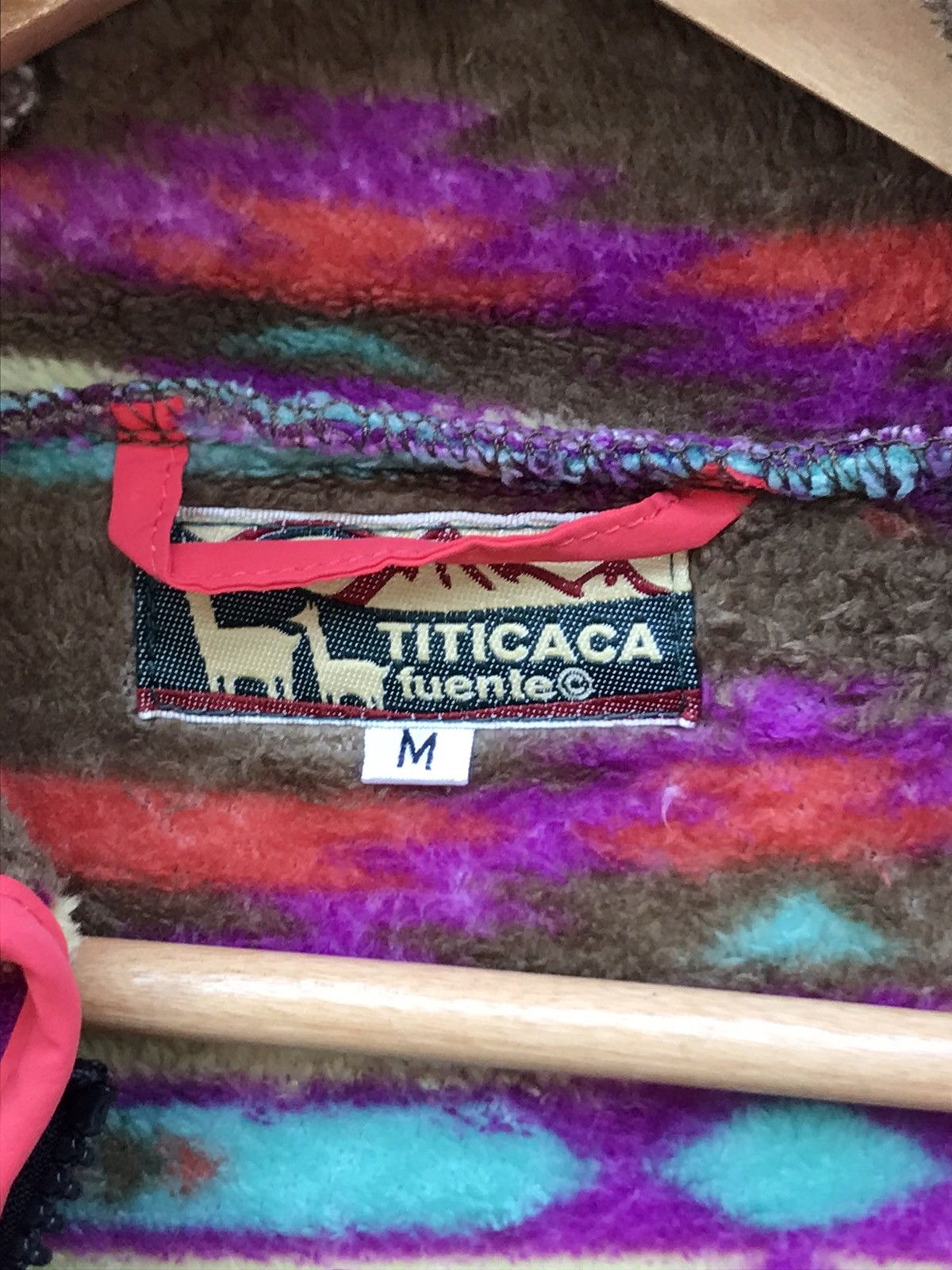 Japanese Brand × Native 💥Vintage Titicaca Fleece Mulitcolour Hoodie Jacket Size M / US 6-8 / IT 42-44 - 8 Thumbnail