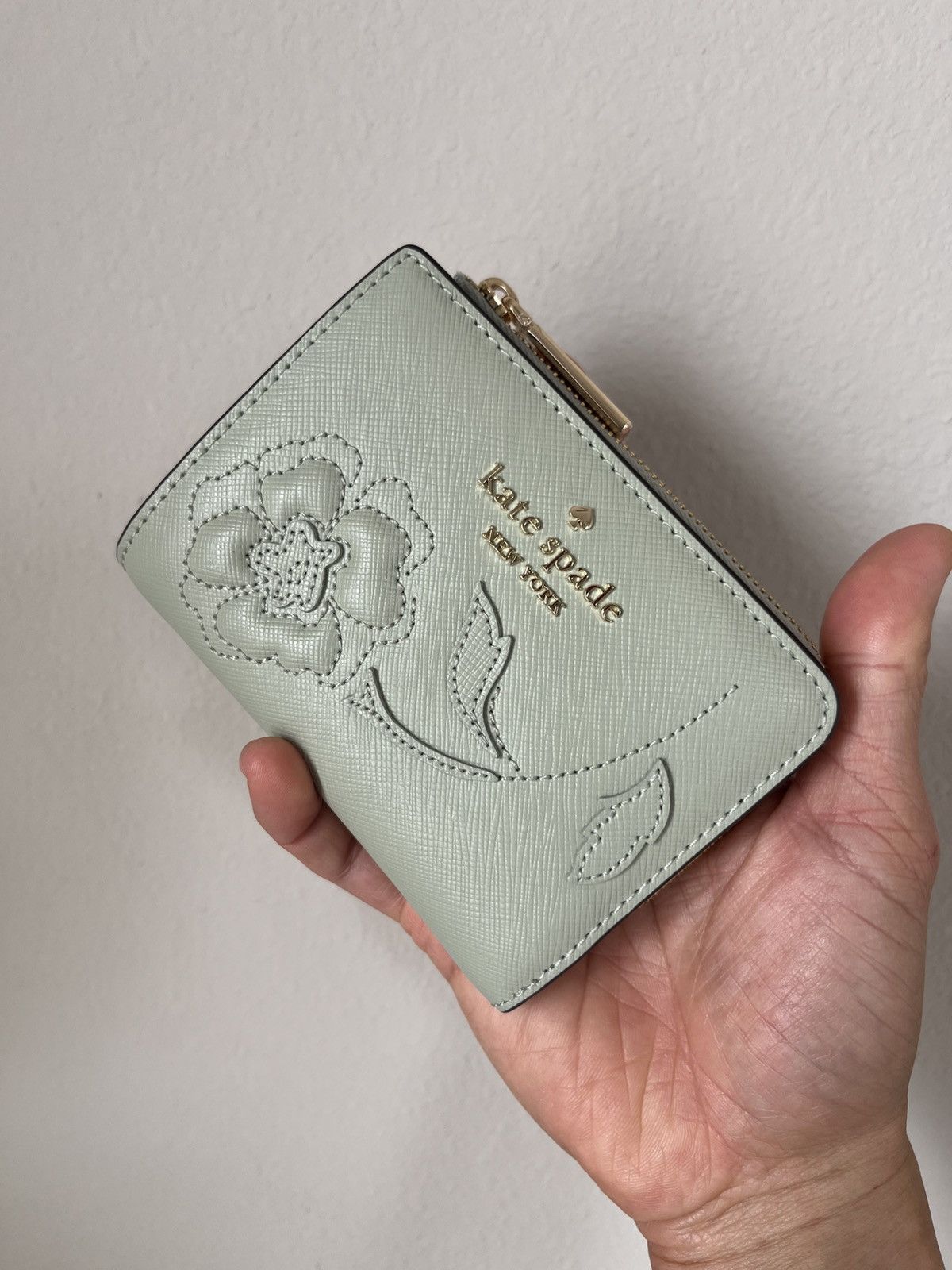 Kate Spade Kate Spade Madison Floral Applique Small L-Zip Wallet Size ONE SIZE - 4 Thumbnail