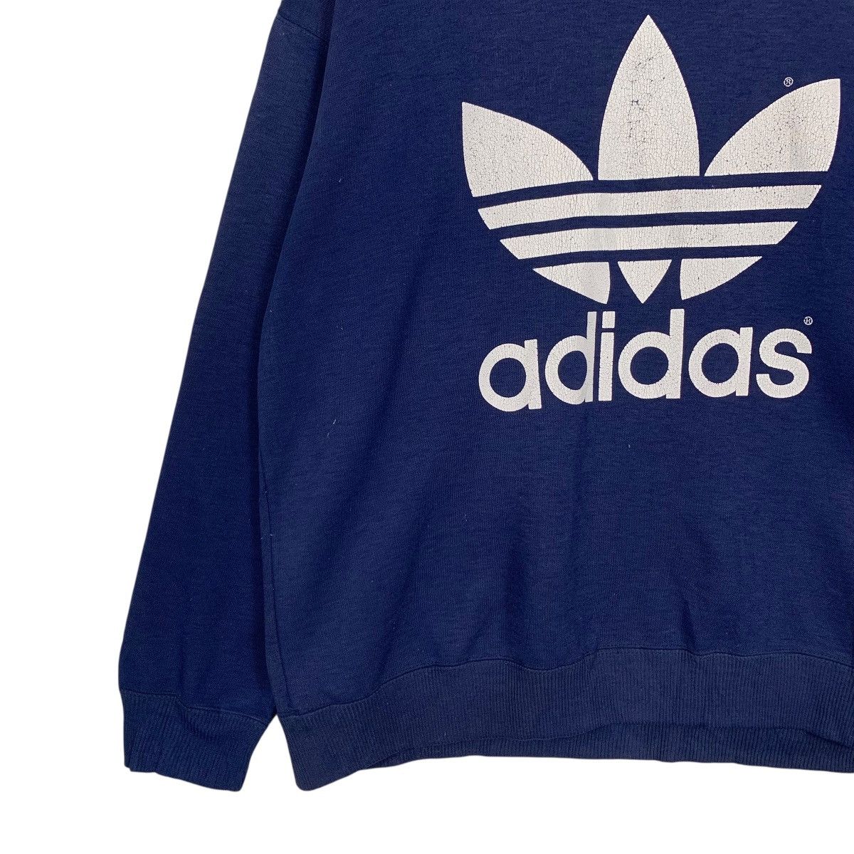 Adidas Vintage 90’s ADIDAS Big Logo Crewneck Sweatshirt #3602-C165 Size US M / EU 48-50 / 2 - 6 Thumbnail