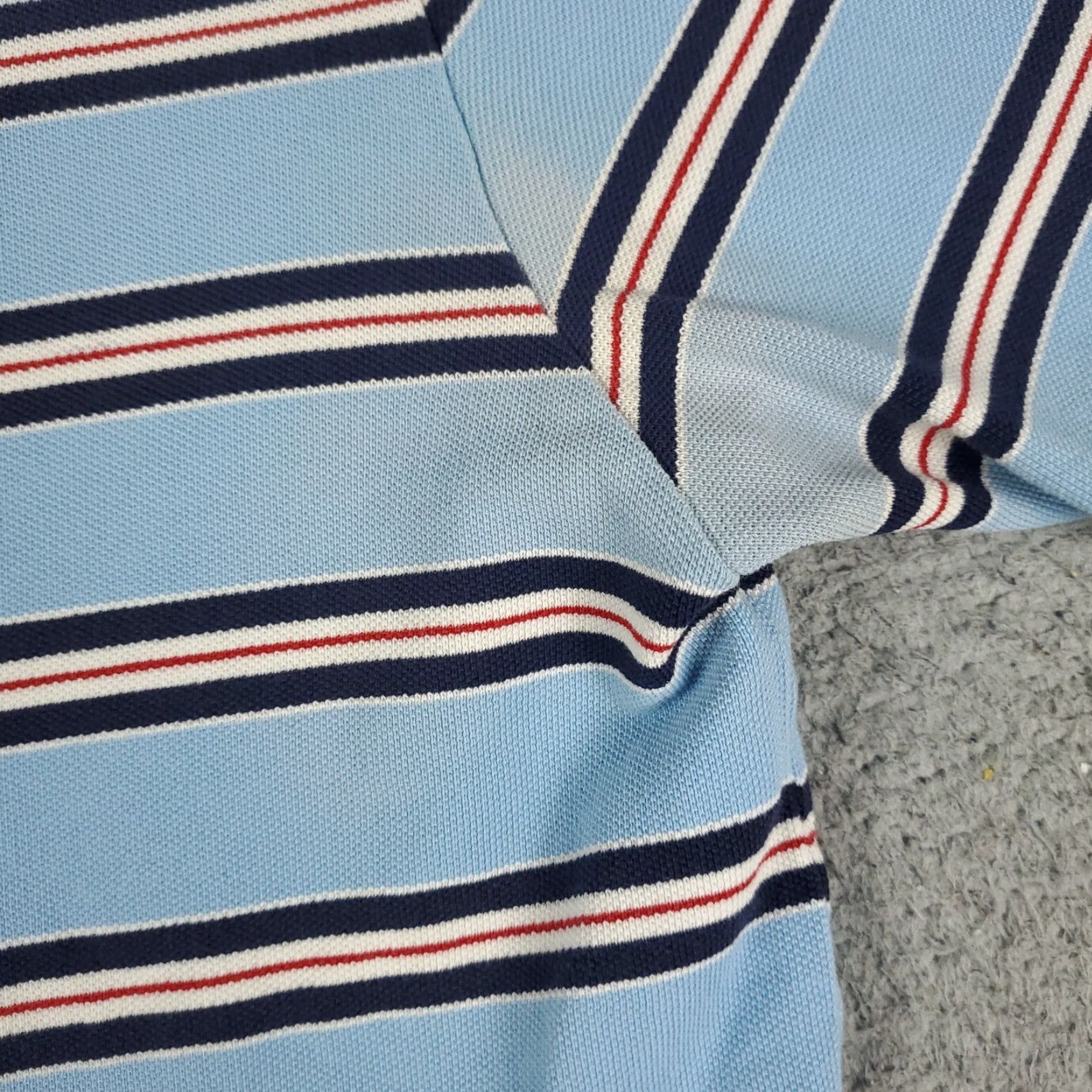 Ralph Lauren Ralph Lauren Polo Shirt Mens L Blue Striped Pony Casual Short Sleeve Polo Shirt Regular Fit Blue Polo Mens L Size US L / EU 52-54 / 3 - 4 Thumbnail