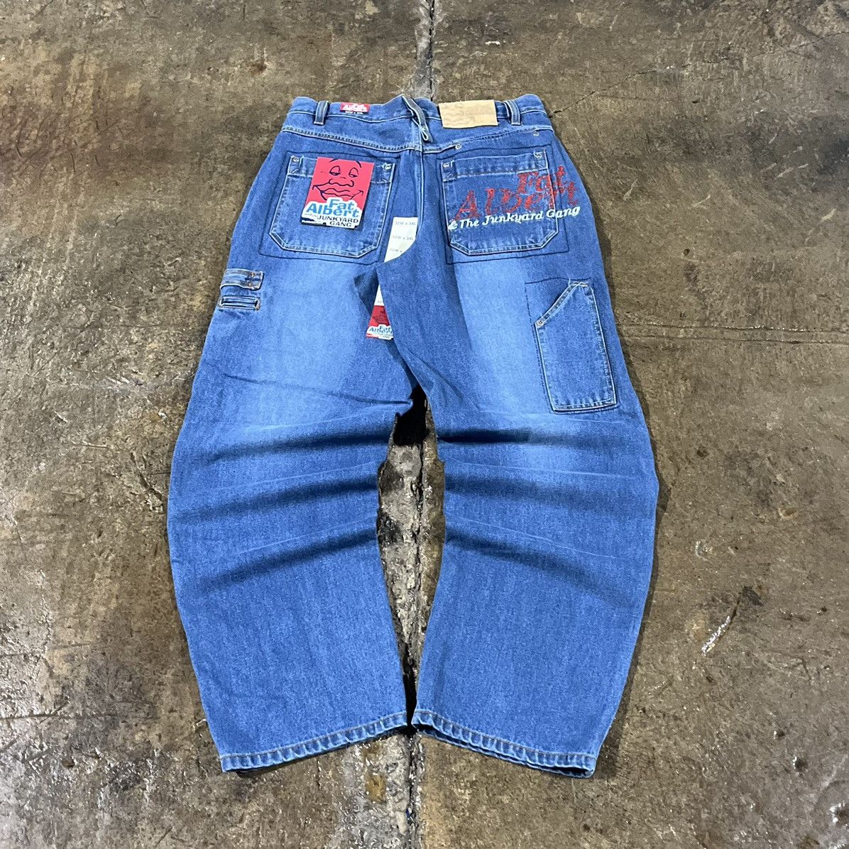 Fubu × JNCO × Vintage Crazy Vintage Y2K FUBU Carpenter Jeans Baggy Hip-Hop Skater Size US 32 / EU 48 - 2 Thumbnail