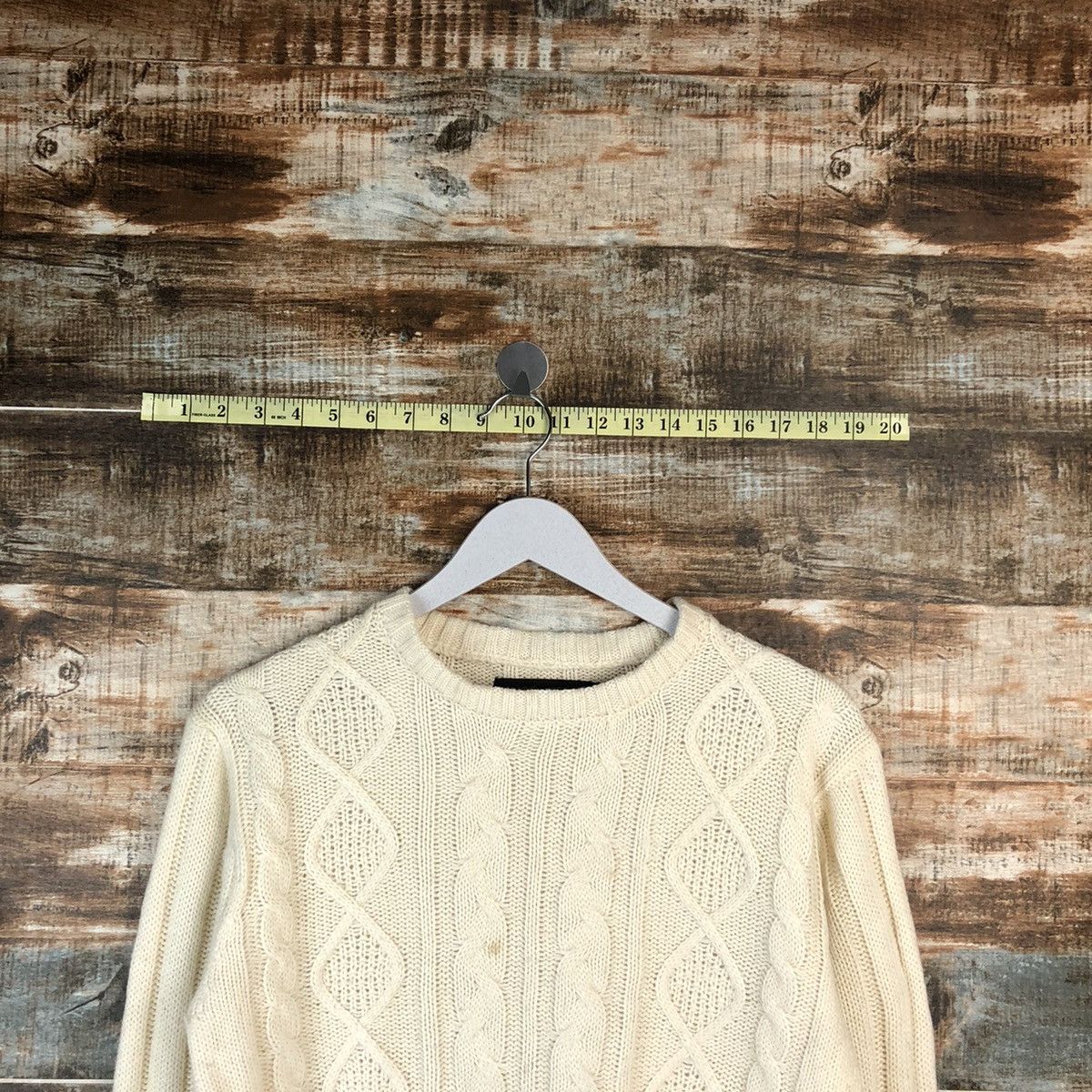 Vintage Wooders Doll White vintage Knitwear #A1623 Size M / US 6-8 / IT 42-44 - 4 Thumbnail