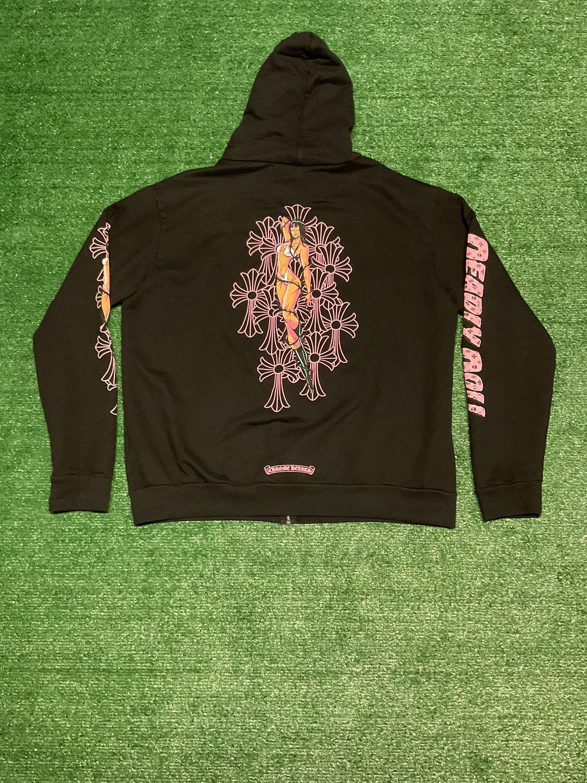 Chrome Hearts CHROME HEARTS “DEADLY DOLL” ZIP-UP HOODIE