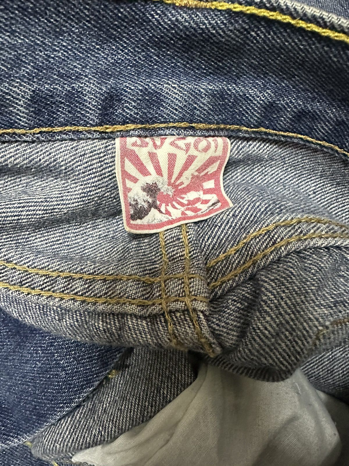 Japanese Brand Svgoi koi fish embroidery denim Size US 34 / EU 50 - 4 Thumbnail