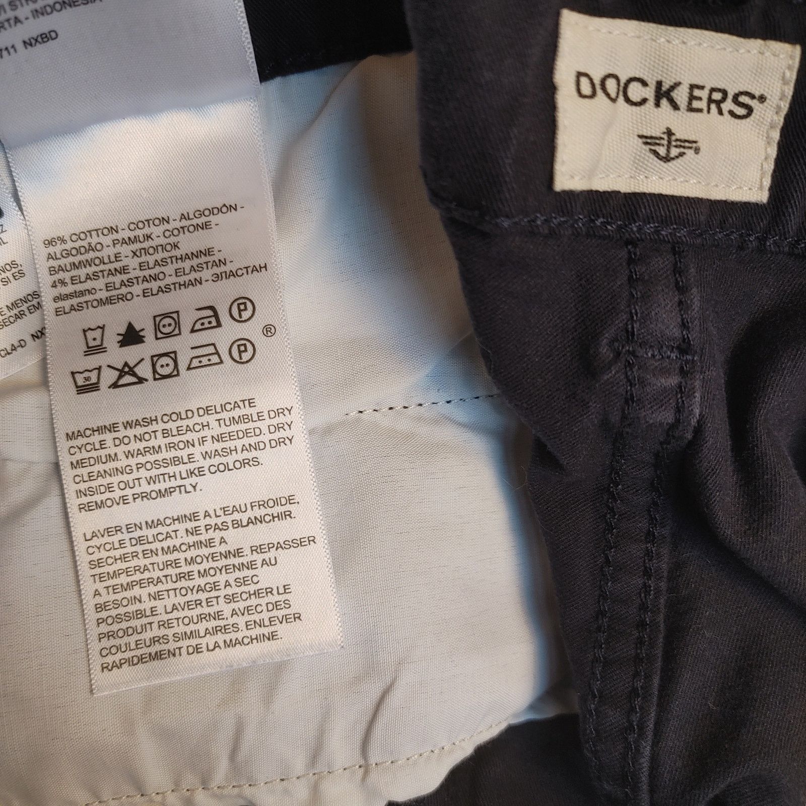 Dockers Dockers Men's 32 Navy Blue Denim Jean Above Knee Shorts Size US 32 / EU 48 - 3 Thumbnail