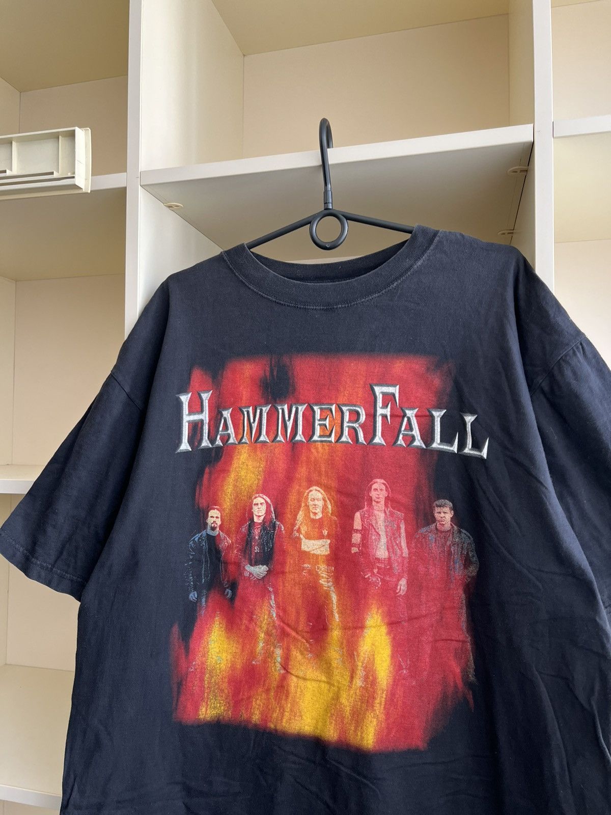 Band Tees Vintage Hammer Fall Band Tee Rock 90s T-Shirt Size US XL / EU 56 / 4 - 4 Thumbnail