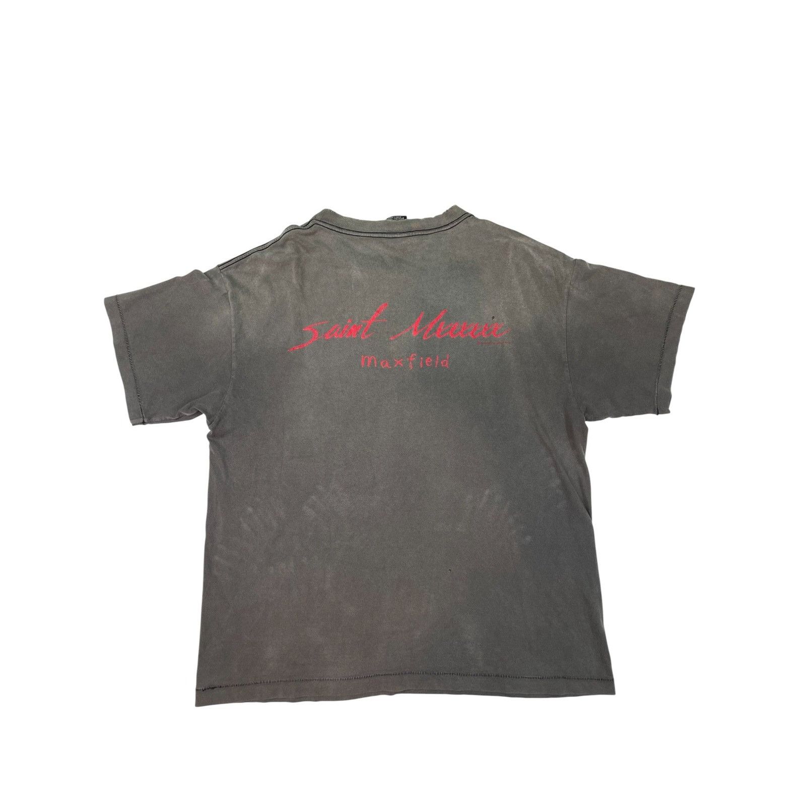 Saint Michael Saint Michael x Maxfield Grey Distressed Tee Size US XL / EU 56 / 4 - 2 Thumbnail