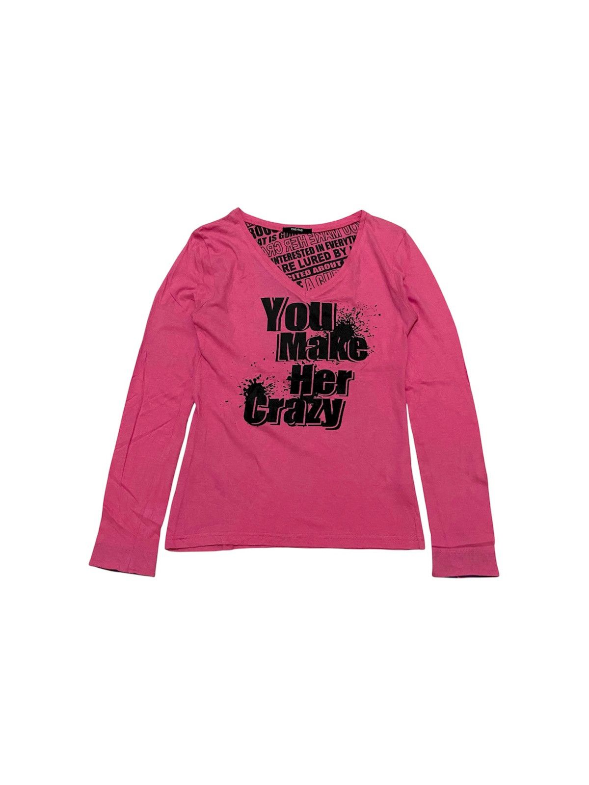 Japanese Brand 2000s Pine Nine “You Make Her Crazy” Longsleeve Size L / US 10 / IT 46 - 1 Thumbnail