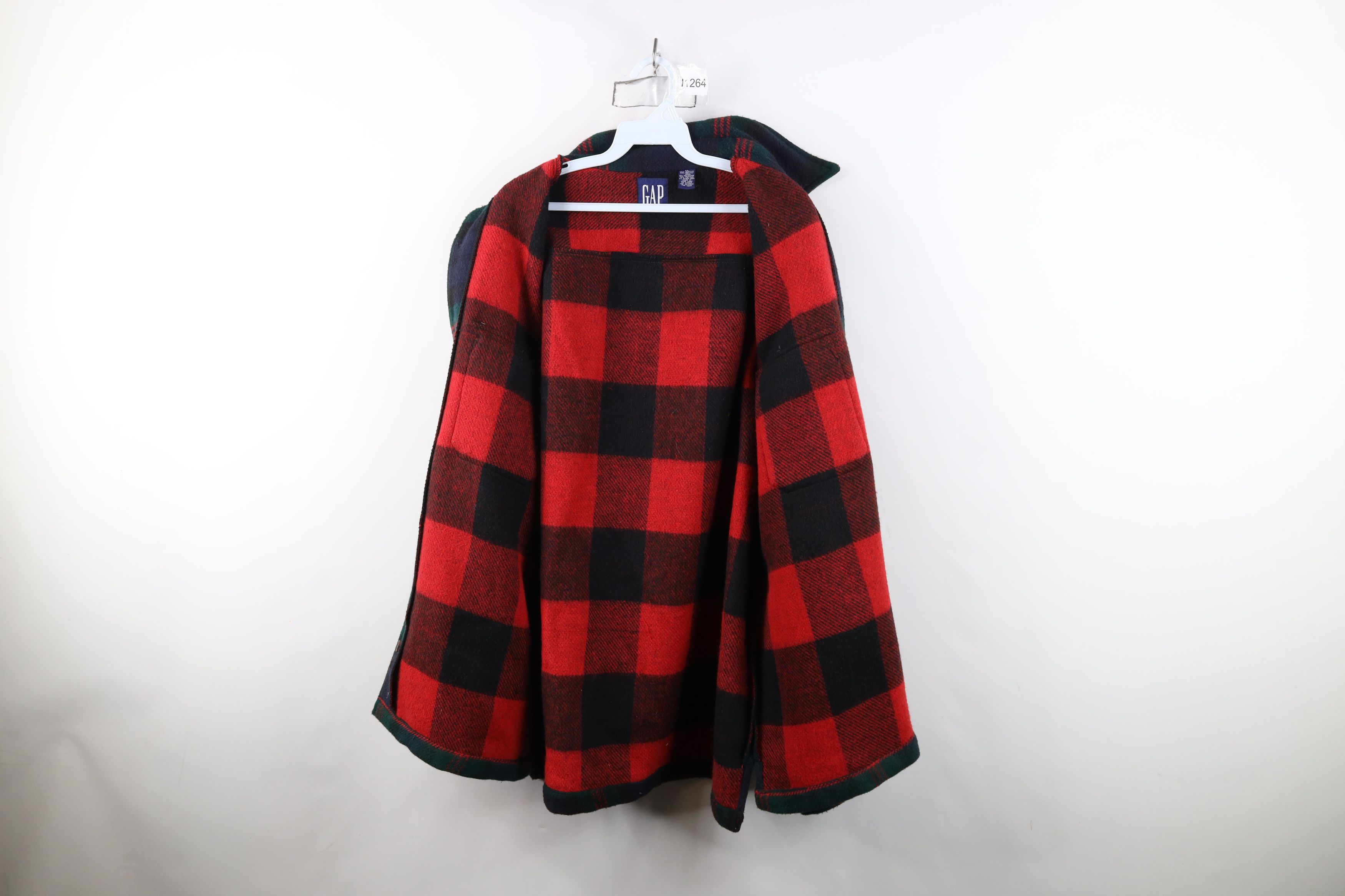 Gap Vintage 90s Gap Flannel Button Shirt Jacket Jac Shirt Plaid Size US XL / EU 56 / 4 - 8 Thumbnail