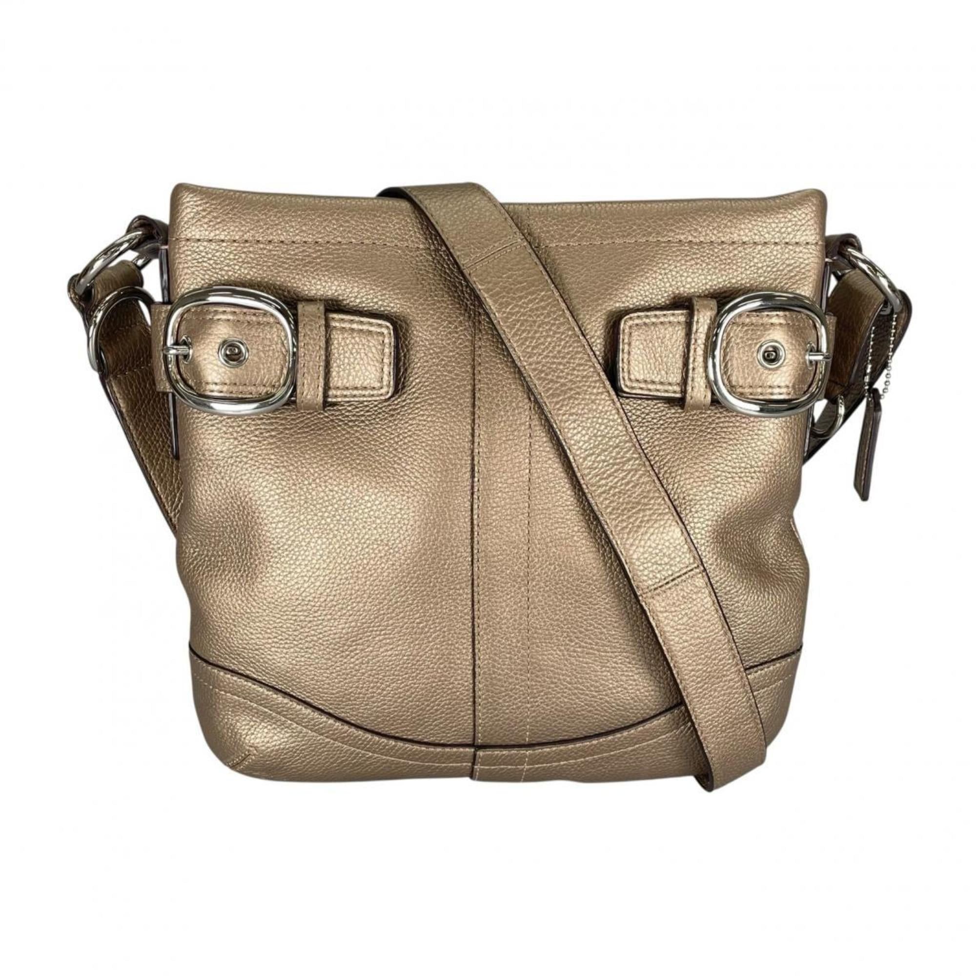 Coach Coach Shoulder Bag Duffle Soho Glovetanned Leather F16514 Gold Size ONE SIZE - 1 Thumbnail