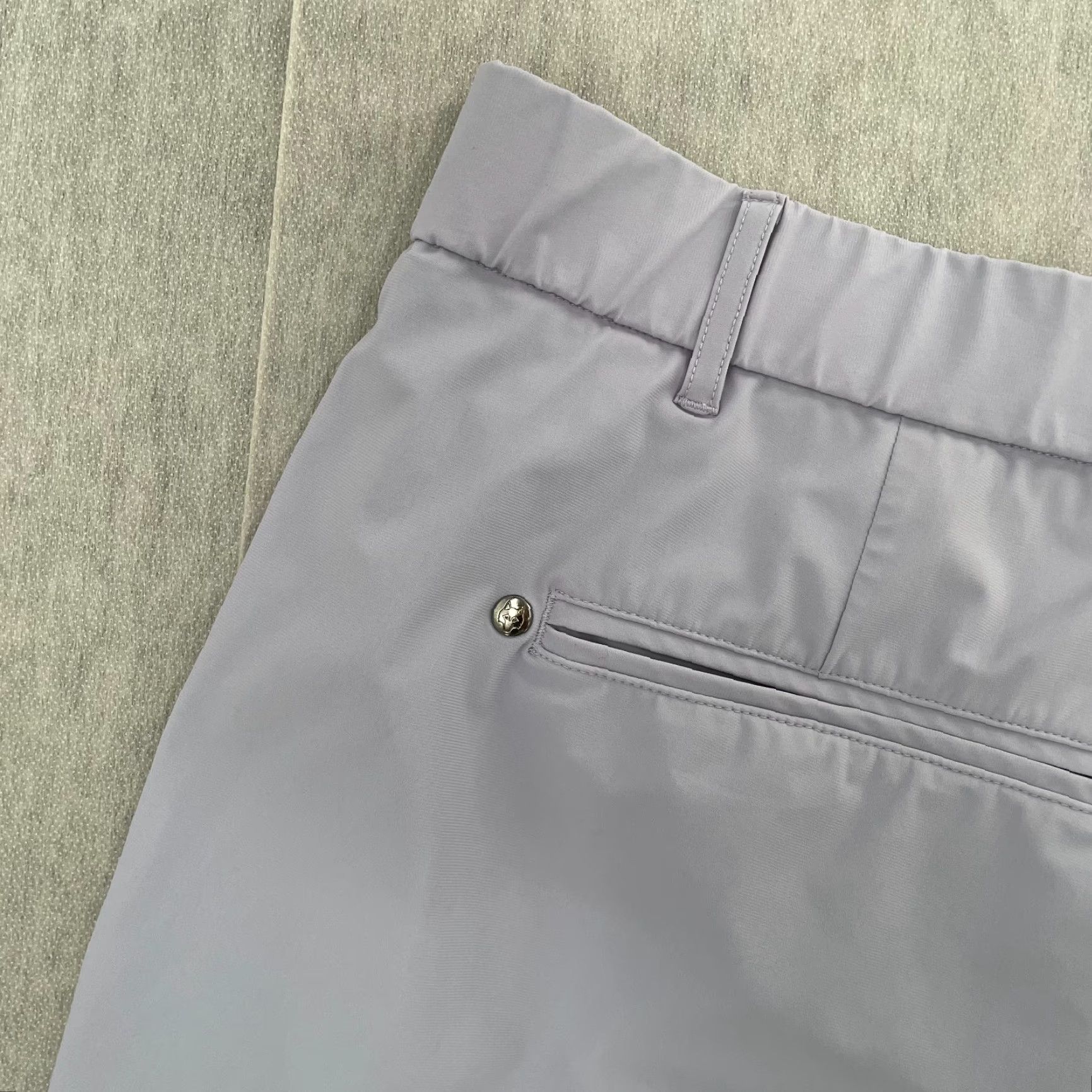 Vintage Greyson Shorts Adult 38 Light Purple Solid Performance Golf Stretch Pockets Mens Size US 38 / EU 54 - 3 Thumbnail