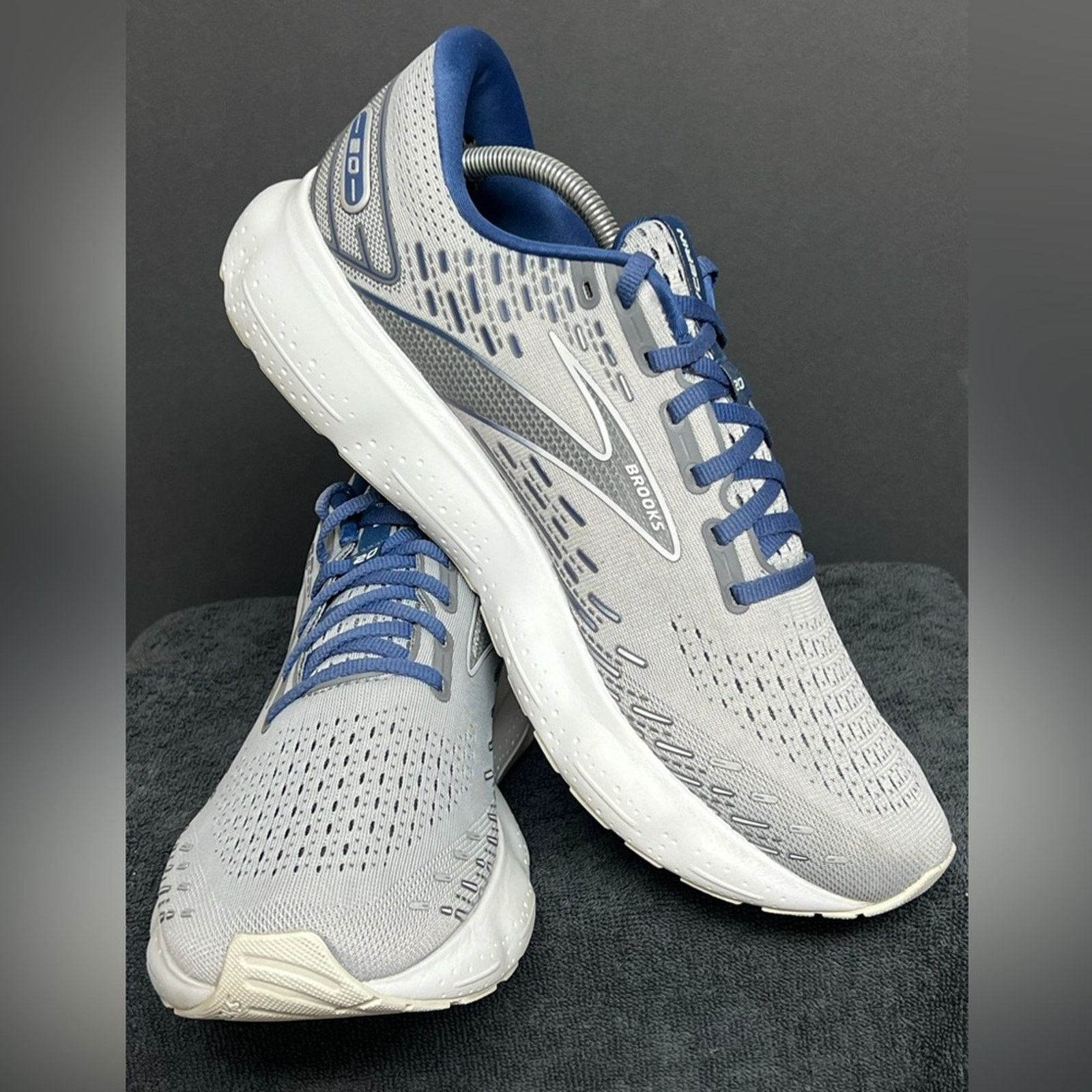 Brooks Brooks Glycerin GTS 20 Mens 13 D Shoe Gray Sneaker WORN ONCE Size US 13 / EU 46 - 4 Thumbnail