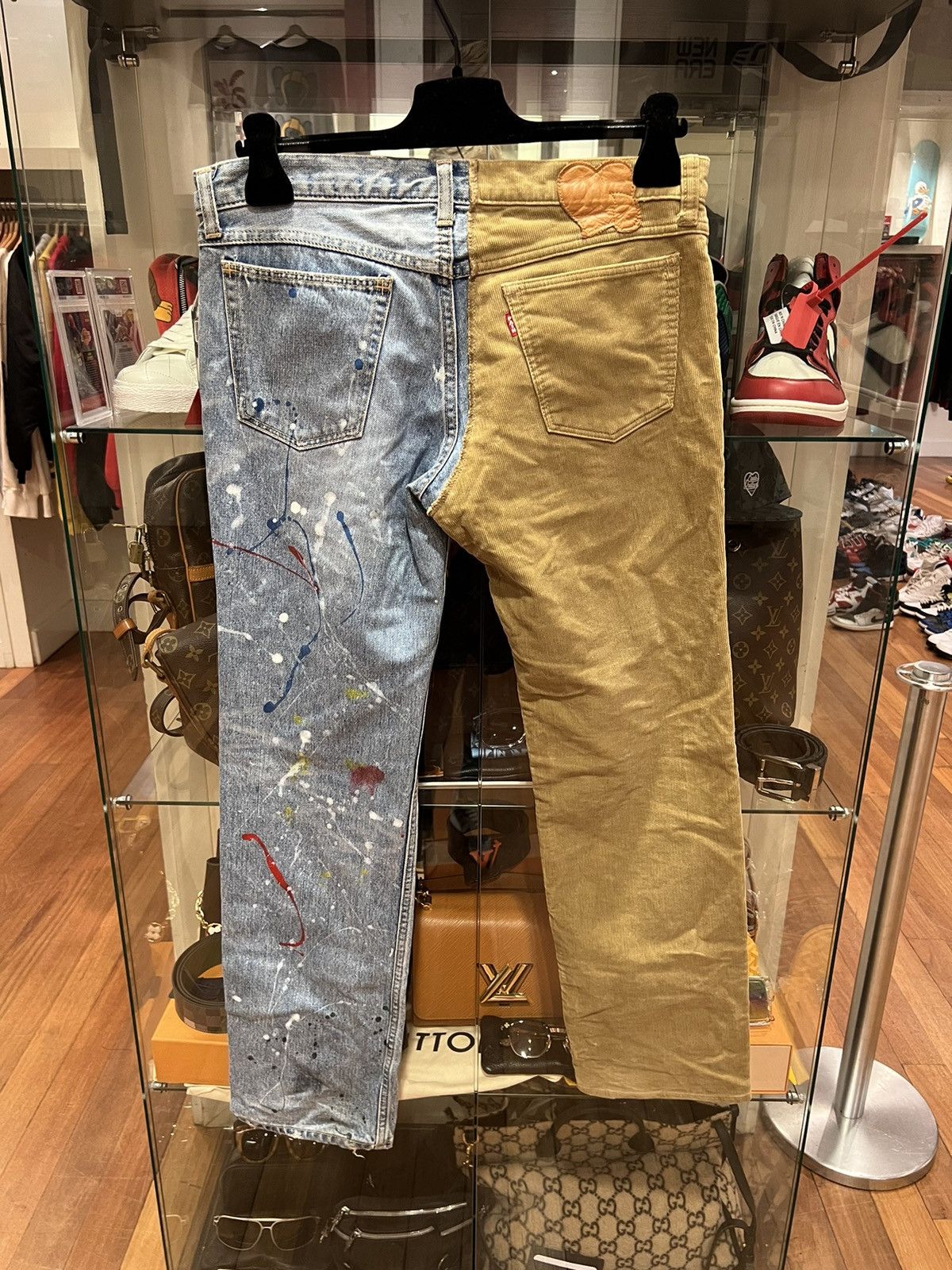 Number (N)ine Number (n)ine hybrid paint splatter denim corduroy pants Size US 30 / EU 46 - 6 Thumbnail