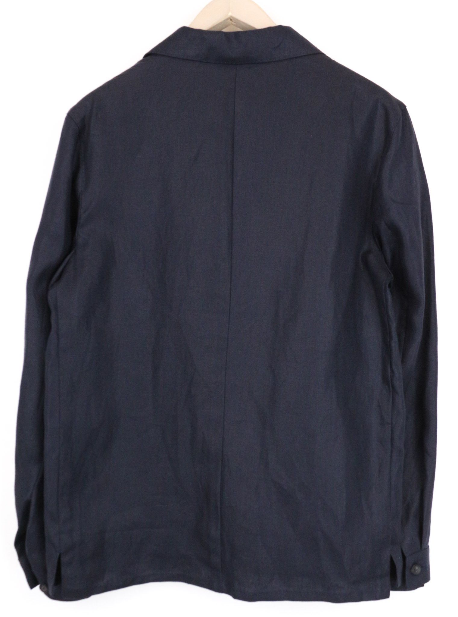 Suitsupply WALTER UK36R Blue Linen Lightweight Shacket 75423 Size 36R - 2 Thumbnail