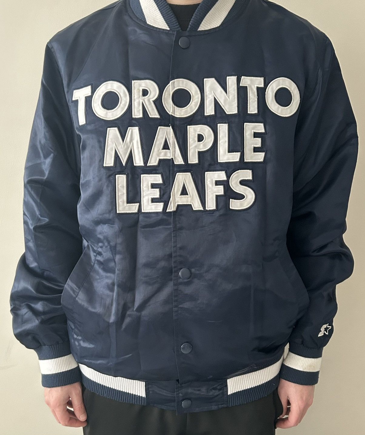 NHL Vintage Toronto Maple Leafs Starter Jacket Size US M / EU 48-50 / 2 - 6 Thumbnail