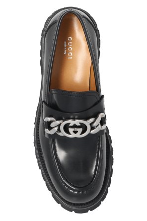 Gucci o1s1wg110125 Lug Sole Loafers in Black Size US 6.5 / IT 36.5 - 4 Thumbnail
