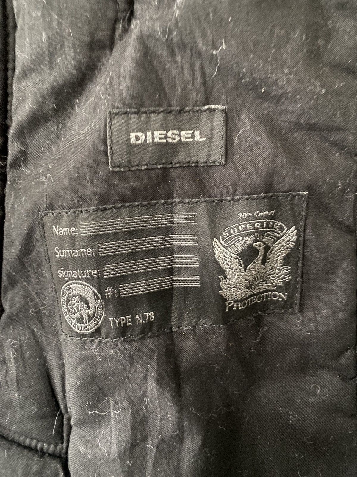 Diesel Diesel Faux Fur Leather Zipper Jacket (L) Size US L / EU 52-54 / 3 - 11 Thumbnail