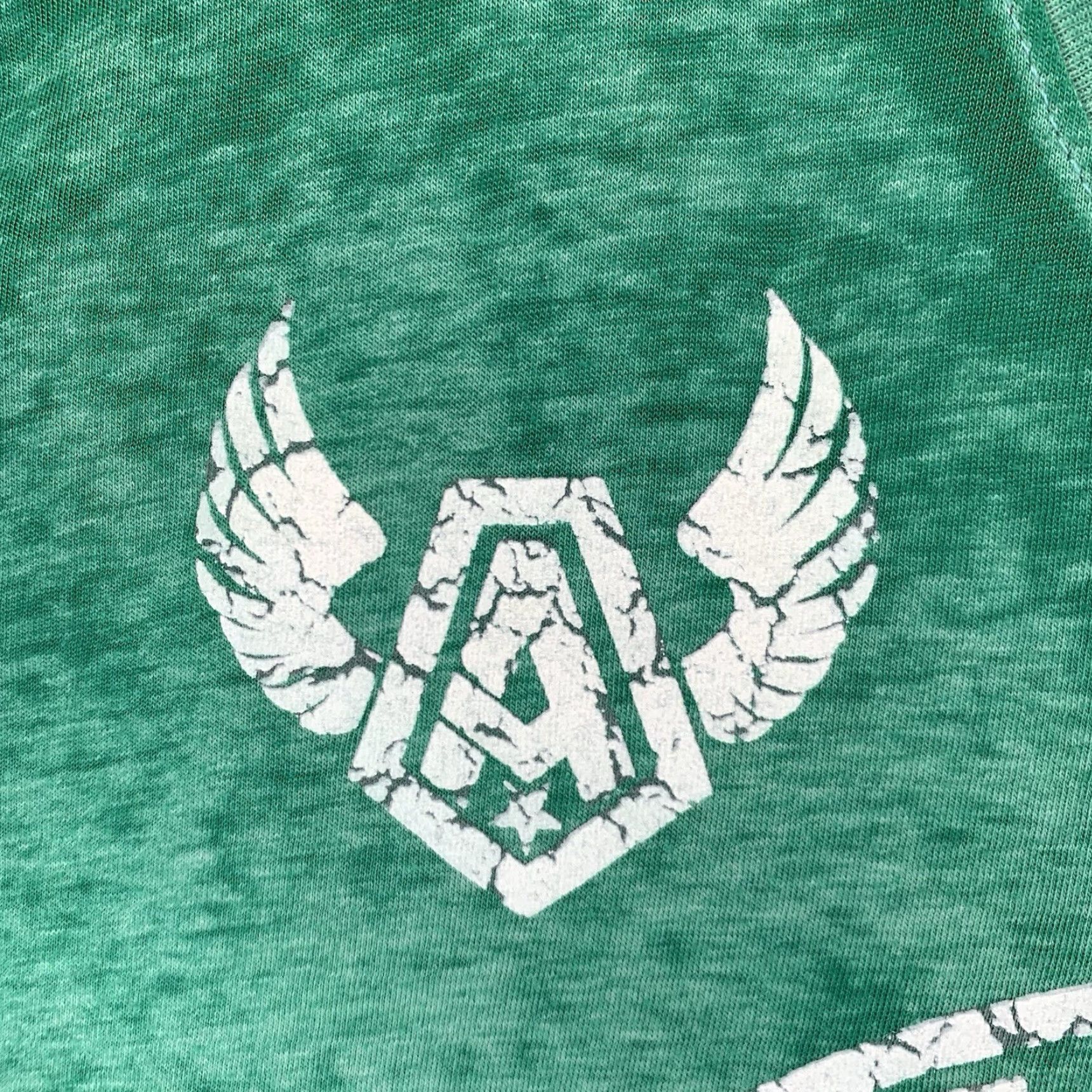 Affliction VINTAGE Affliction T Shirt XL Green Eagle Crest USA Crew Neck Short Sleeve Graphic Print Men’s Size US XL / EU 56 / 4 - 5 Thumbnail