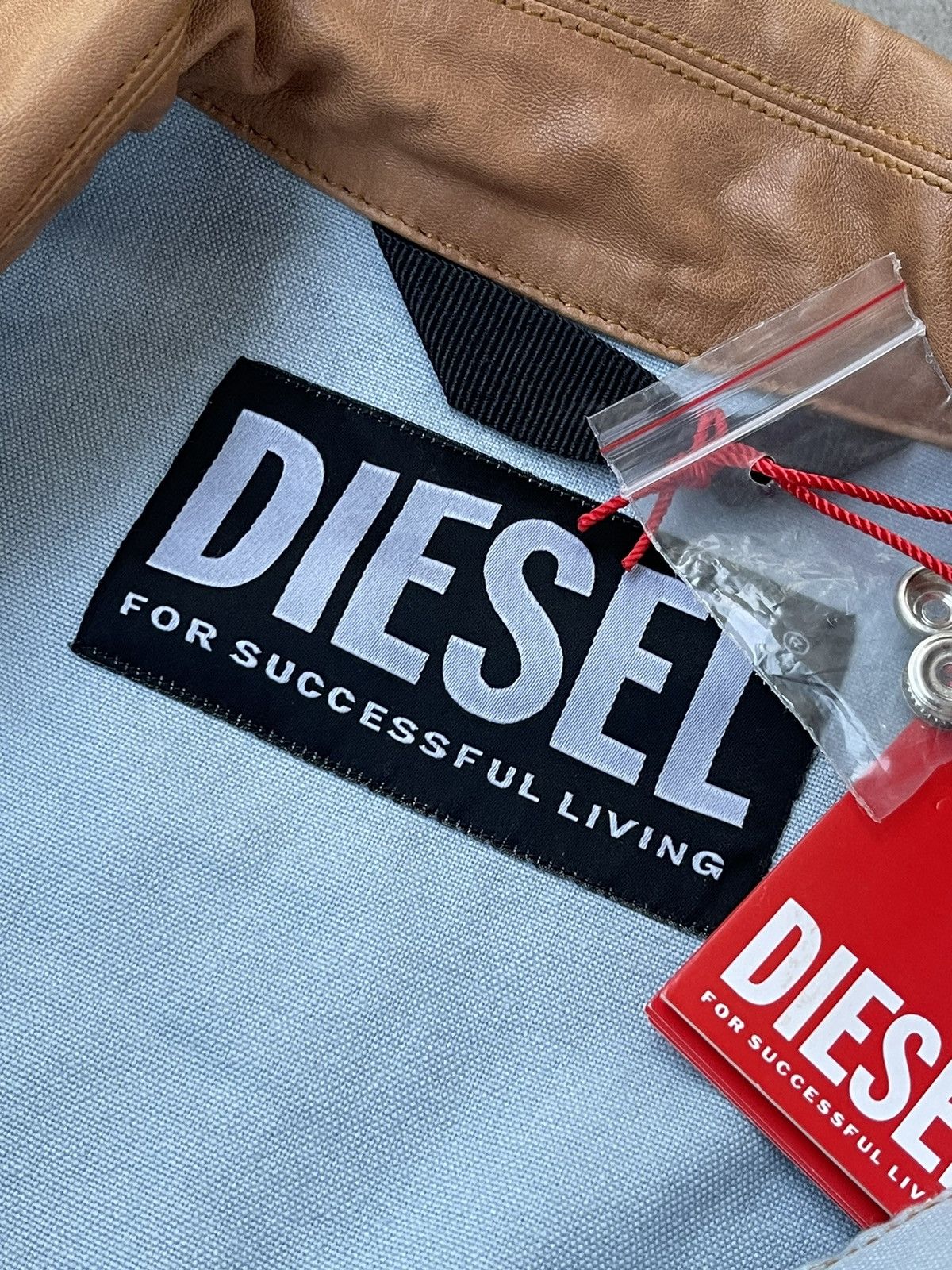 Diesel !DS! SS23 Diesel J-Chart Treated Canvas Indigo Denim Jacket Size US M / EU 48-50 / 2 - 20 Thumbnail