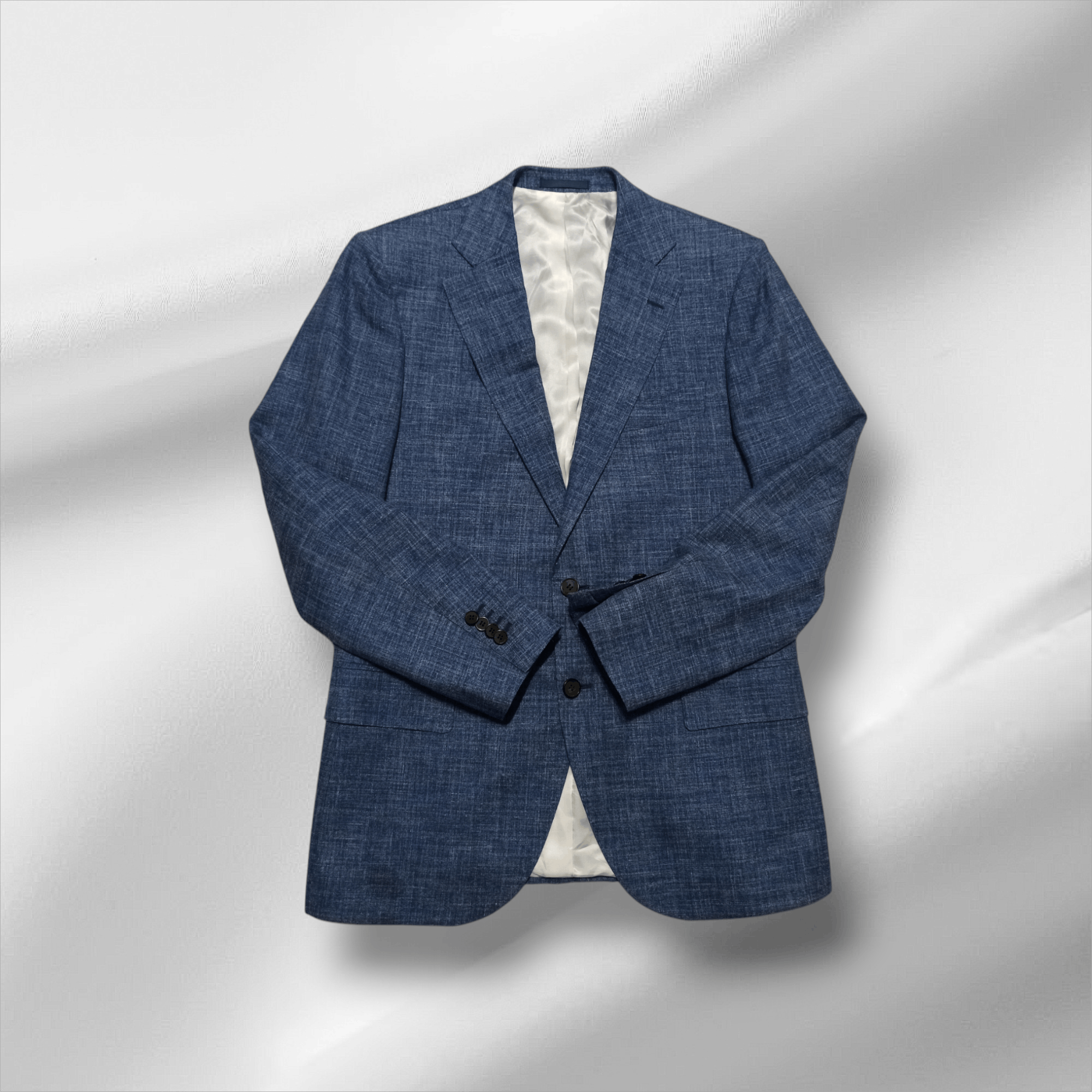 Suitsupply Suitsupply Lazio Blue E.Thomas Silk Linen Wool Blazer 52/42 Size 52R - 3 Thumbnail
