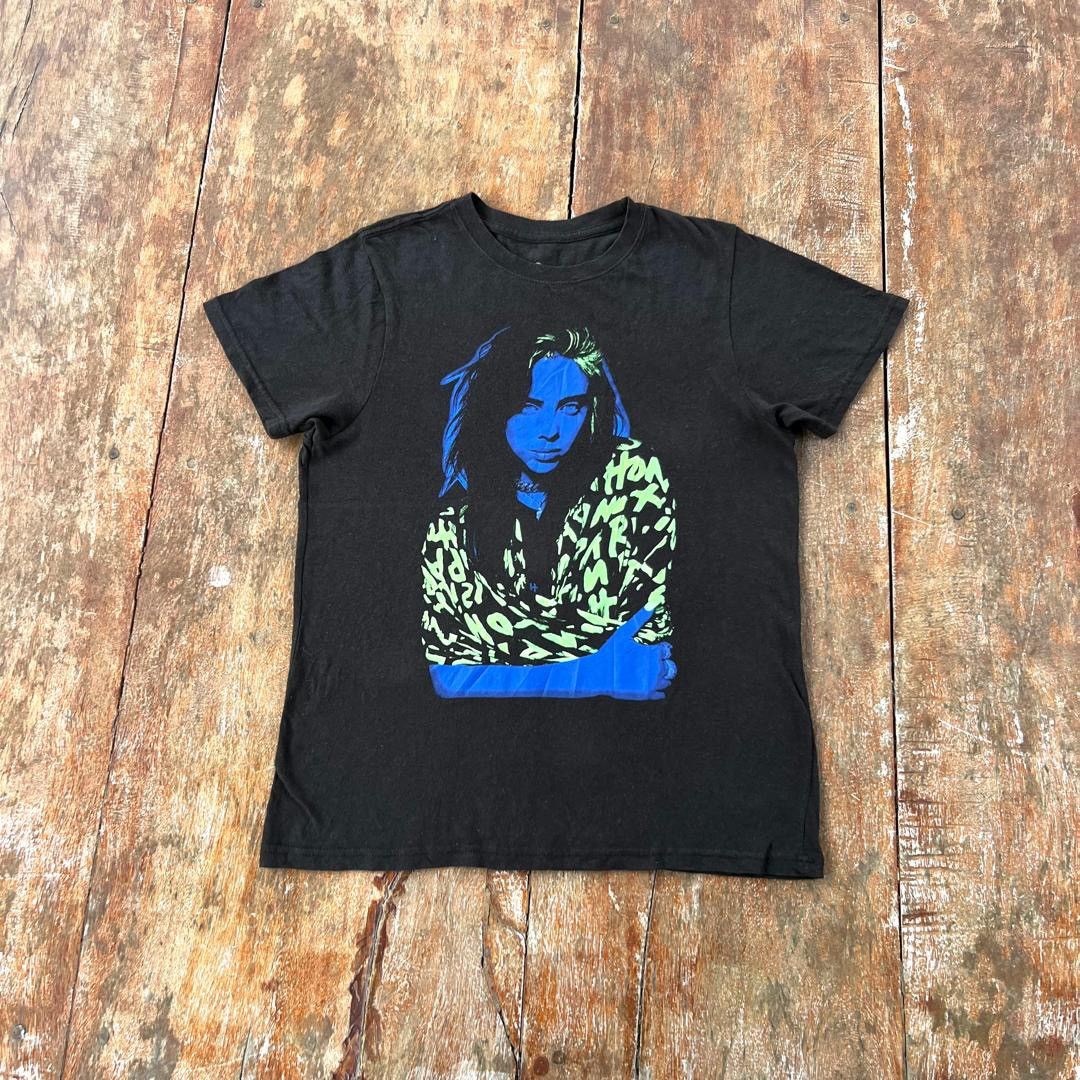 Band Tees Thrashed Faded Billie Eilish Tour T Shirt Size US S / EU 44-46 / 1 - 1 Thumbnail