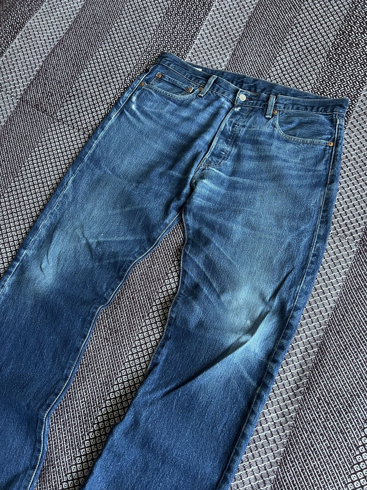 Levi's Vintage Levis 501 Premium Jeans Faded Distressed Wash Sz W34 Size US 34 / EU 50 - 12 Thumbnail
