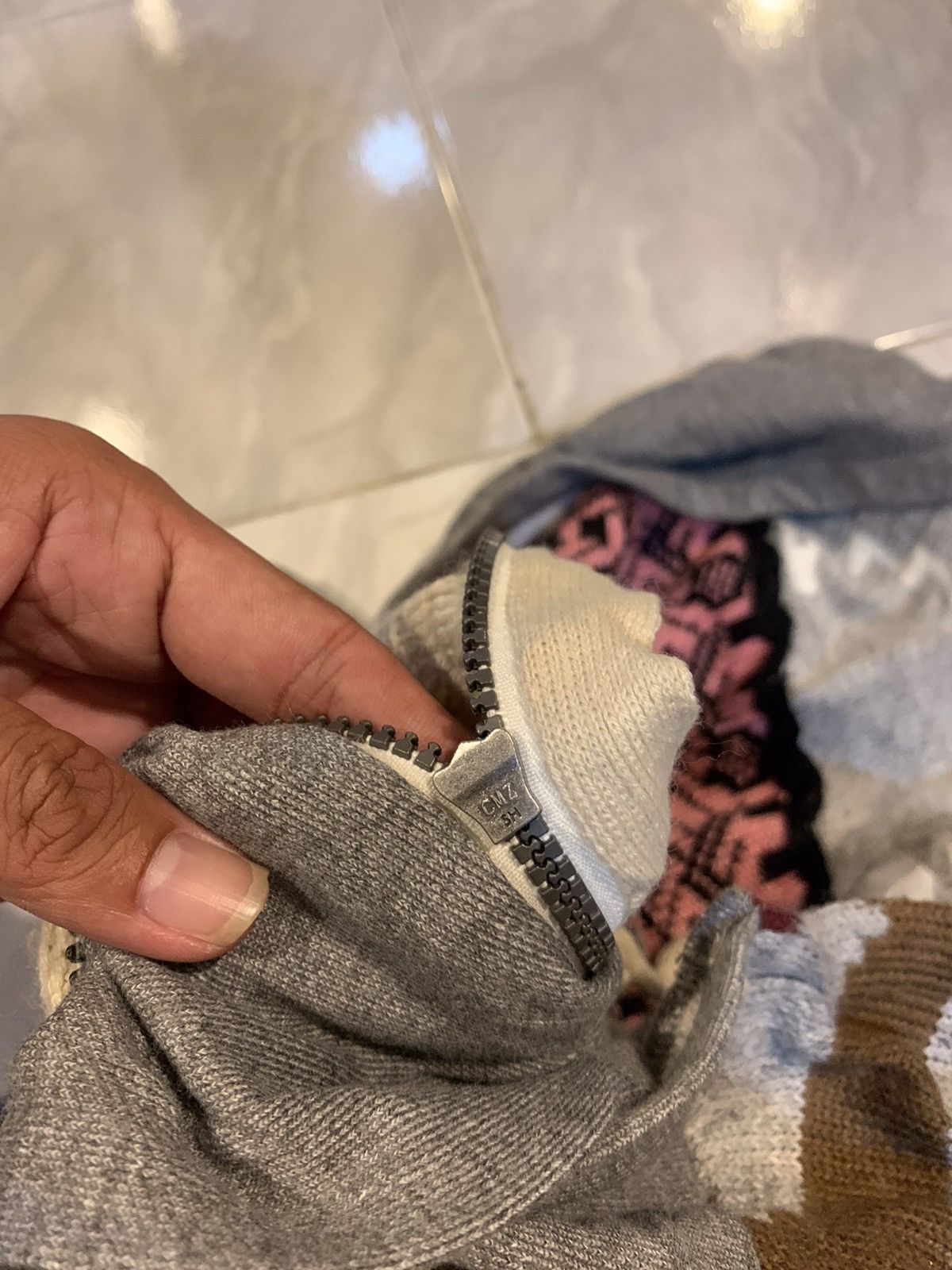 Hysteric Glamour × If Six Was Nine × Le Grande Bleu (L.G.B.) DESIGUAL WHY? DOUBLE LAYER HOODIE Size US L / EU 52-54 / 3 - 13 Thumbnail